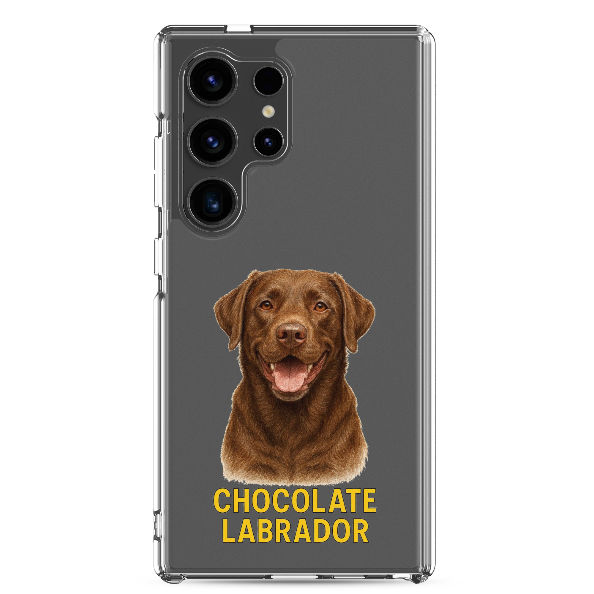 Chocolate Labrador Clear Case for Samsung