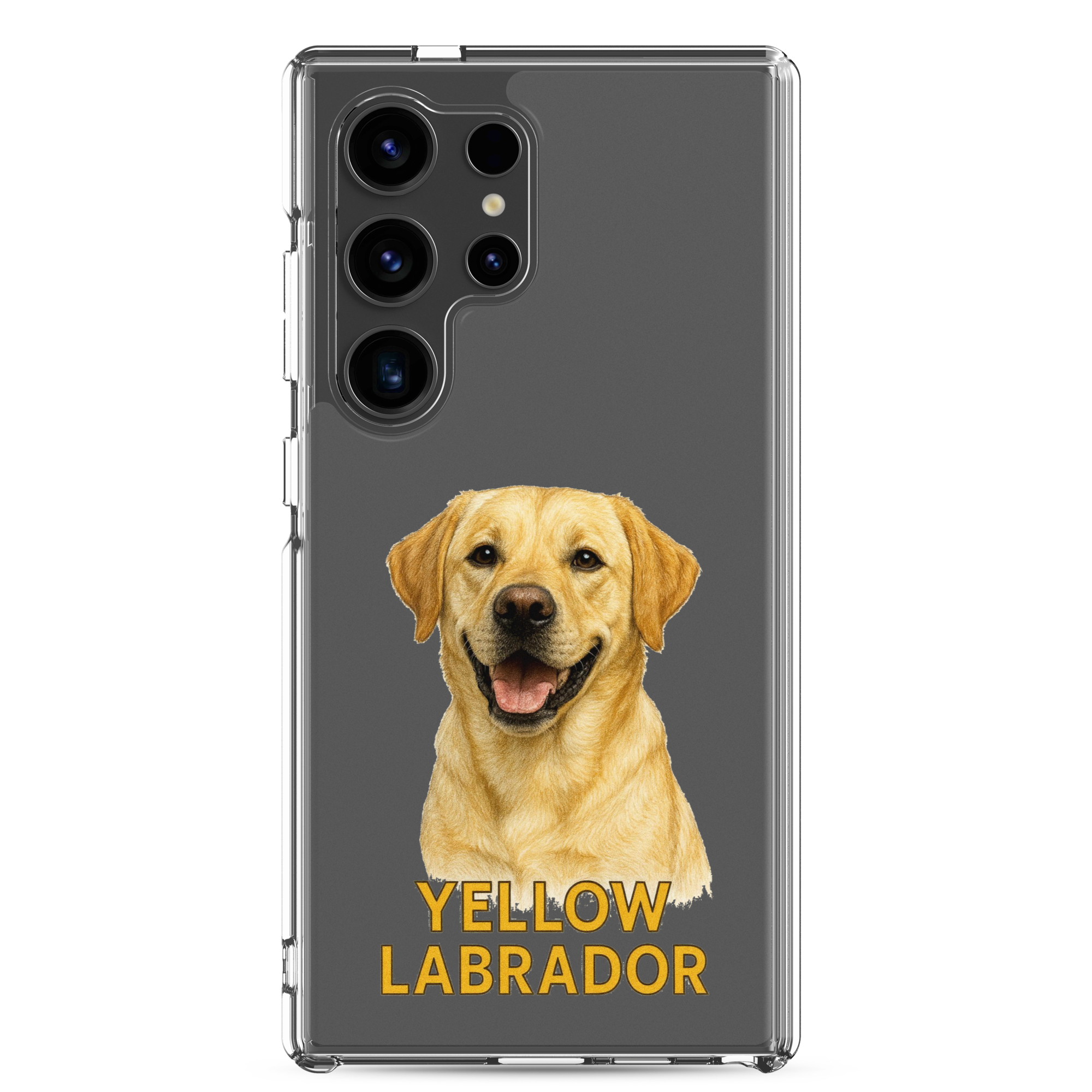 Yellow Labrador Clear Case for Samsung