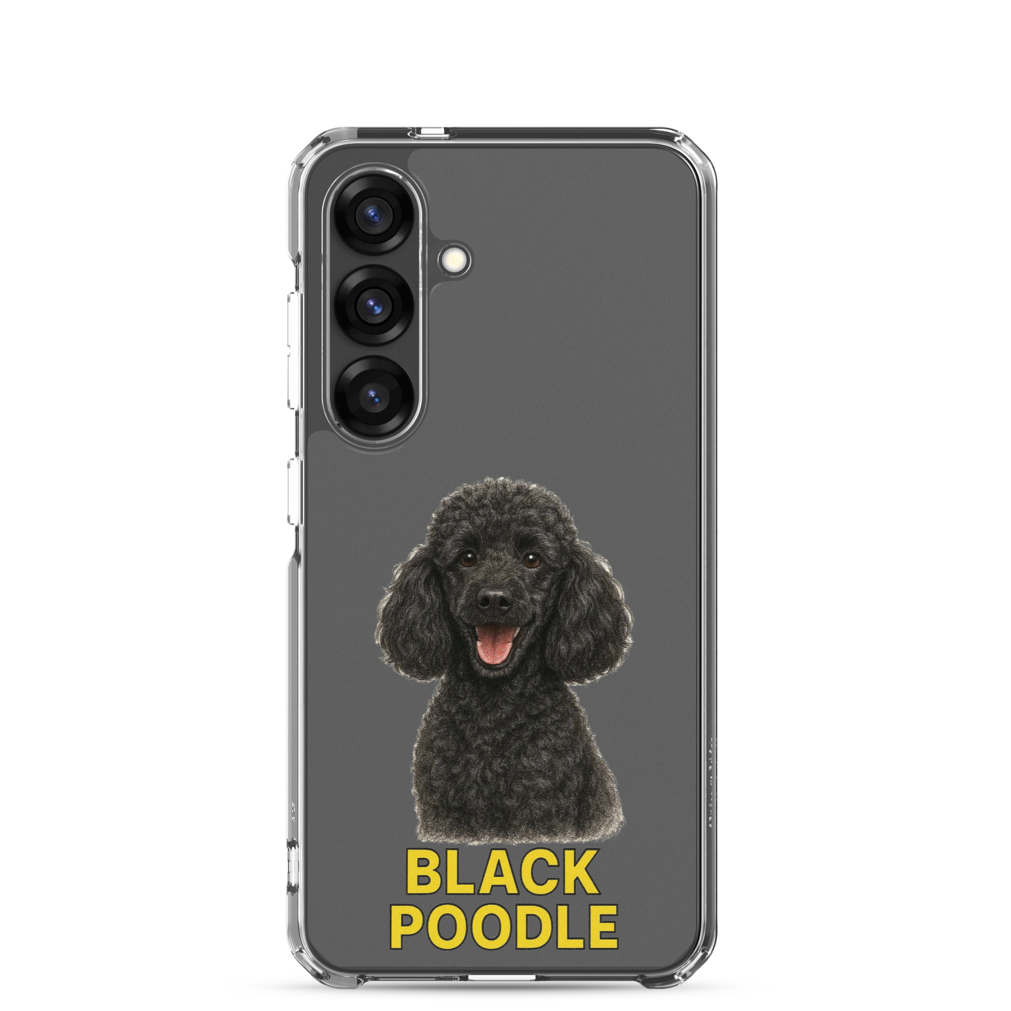 Black Poodle Clear Case for Samsung