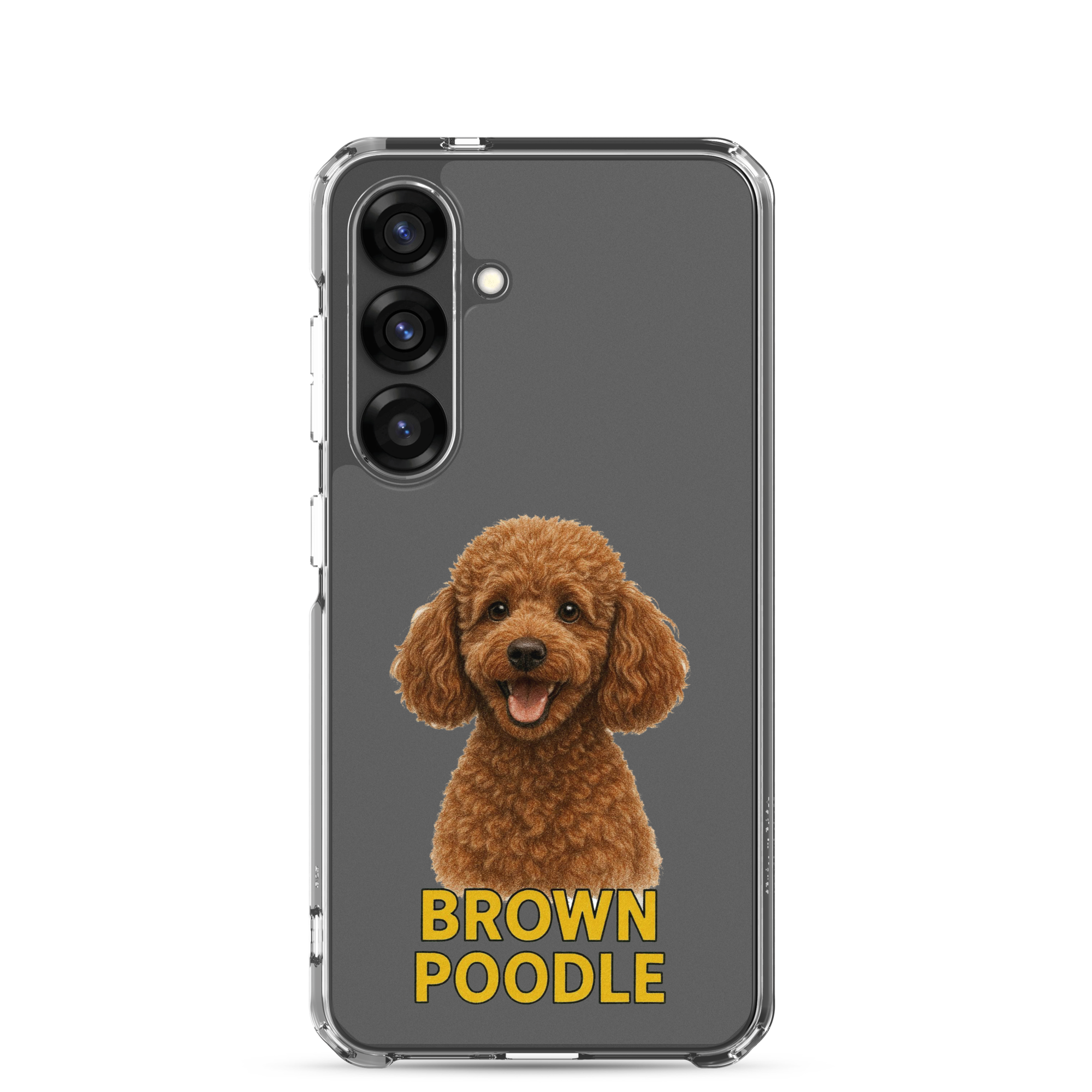 Brown Poodle Clear Case for Samsung