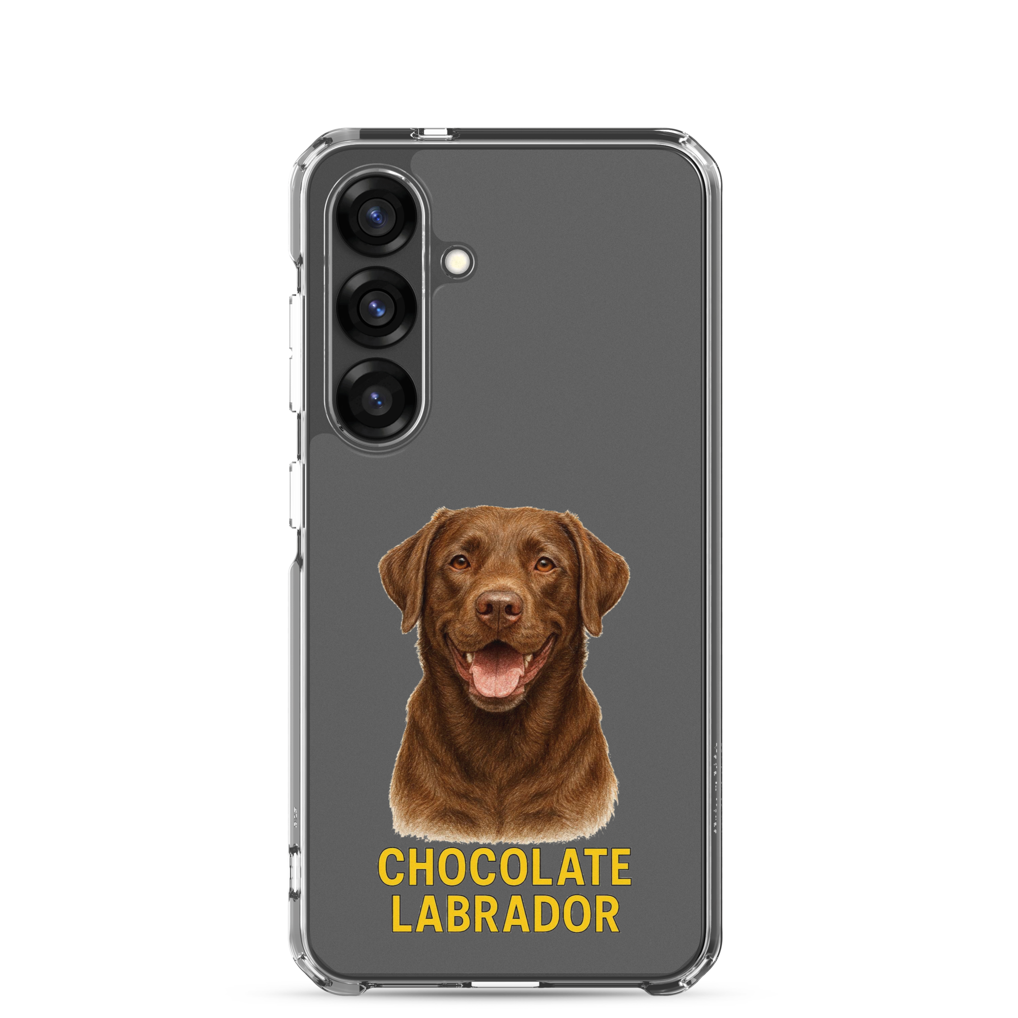 Chocolate Labrador Clear Case for Samsung