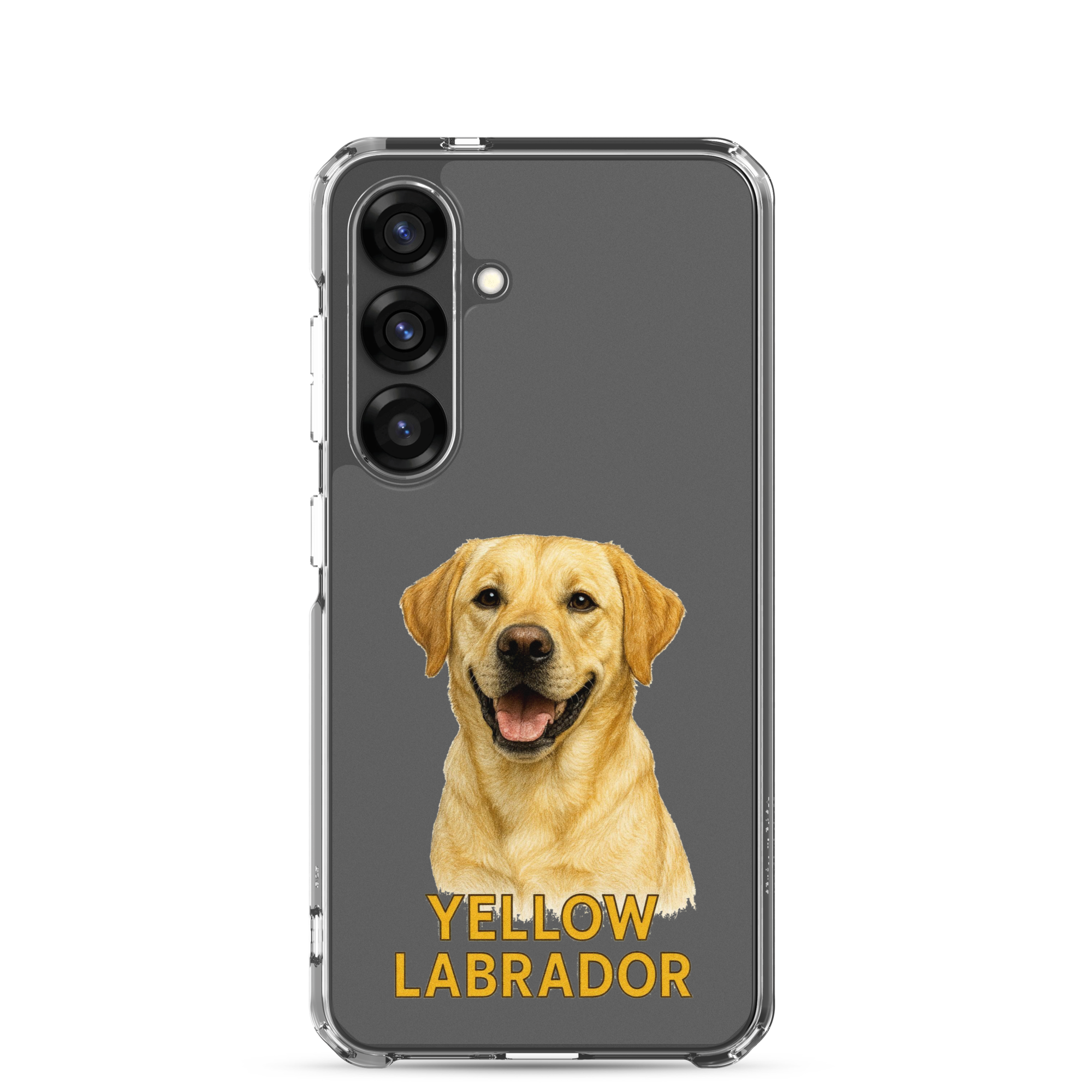 Yellow Labrador Clear Case for Samsung