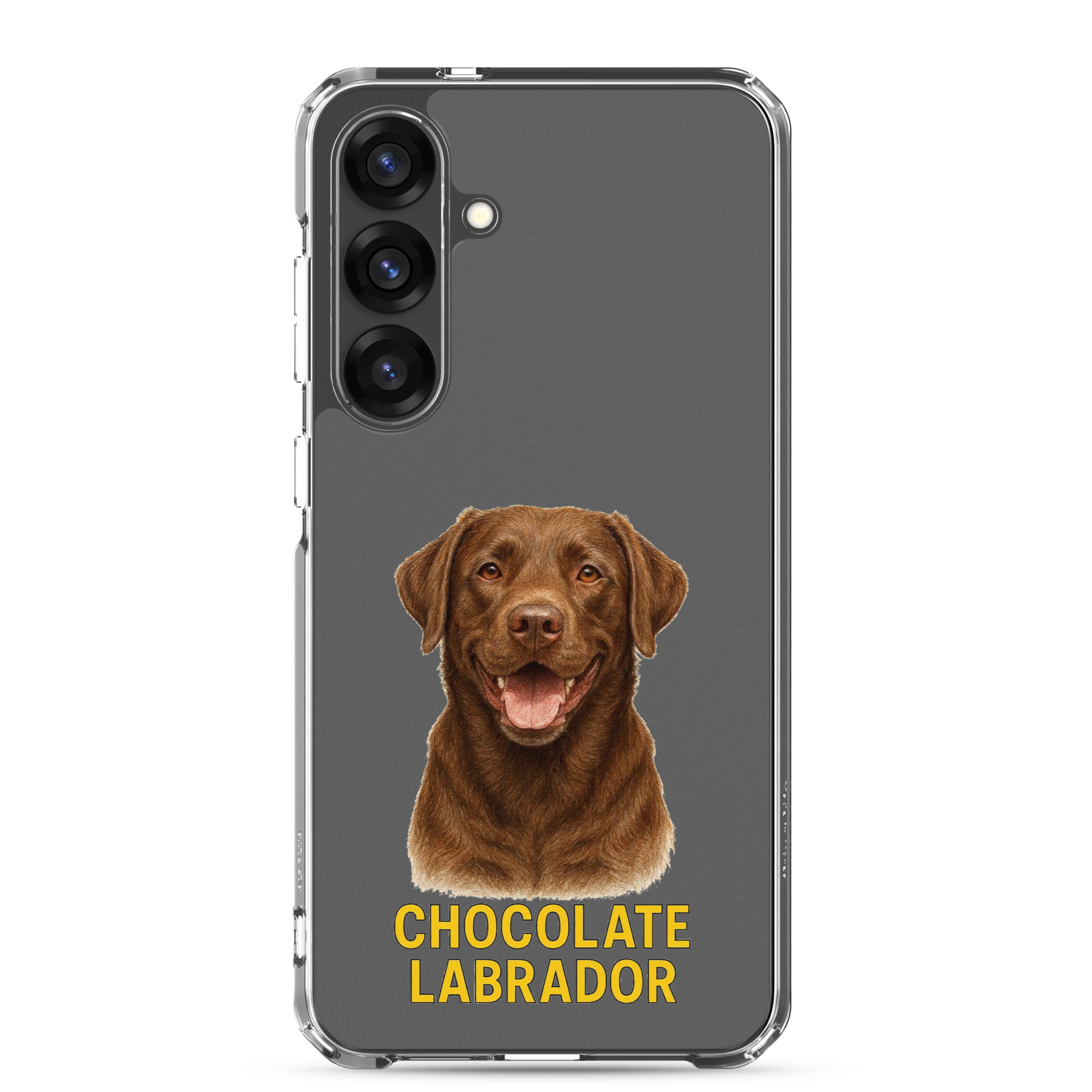 Chocolate Labrador Clear Case for Samsung
