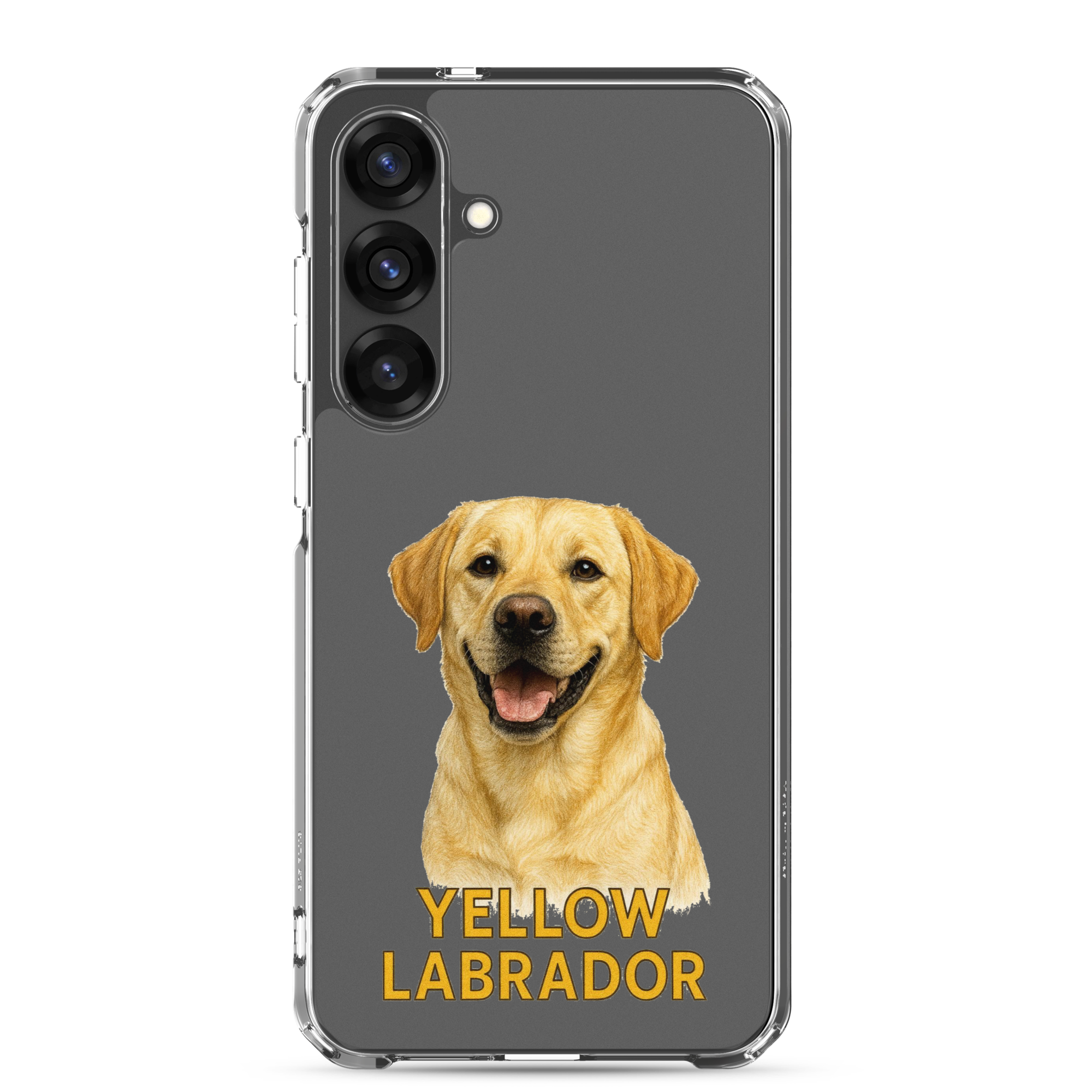 Yellow Labrador Clear Case for Samsung