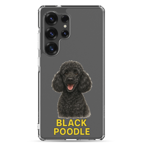 Black Poodle Clear Case for Samsung