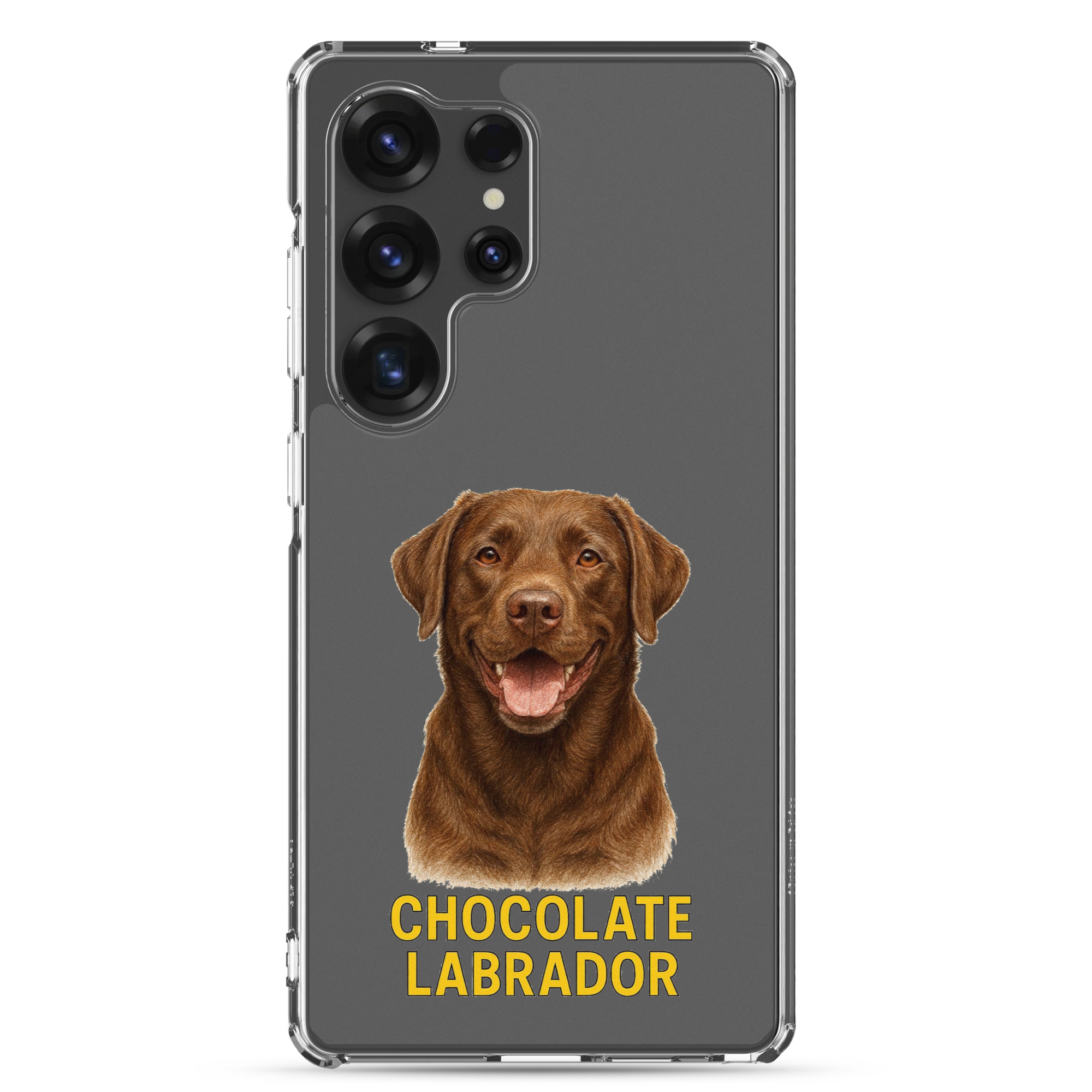 Chocolate Labrador Clear Case for Samsung