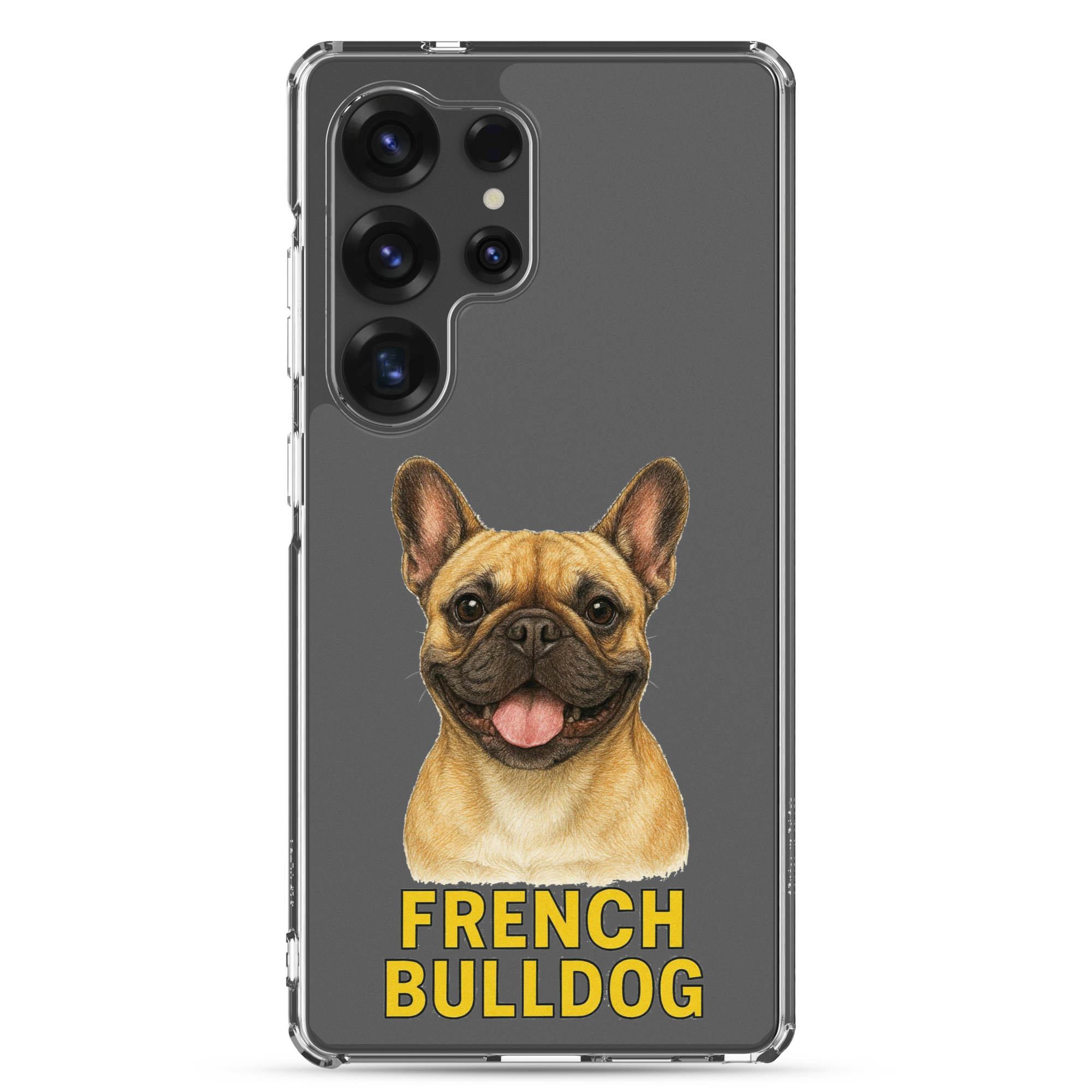 French Bulldog Clear Case for Samsung