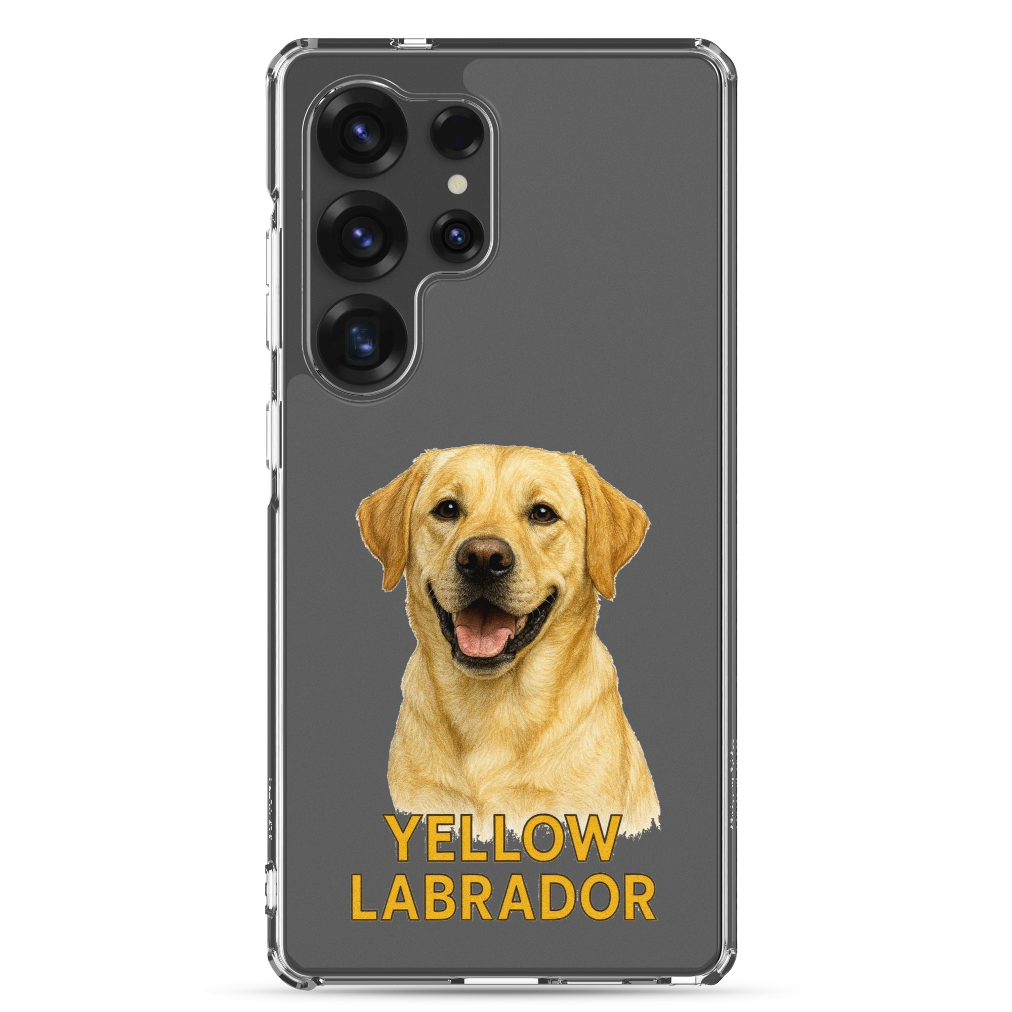 Yellow Labrador Clear Case for Samsung