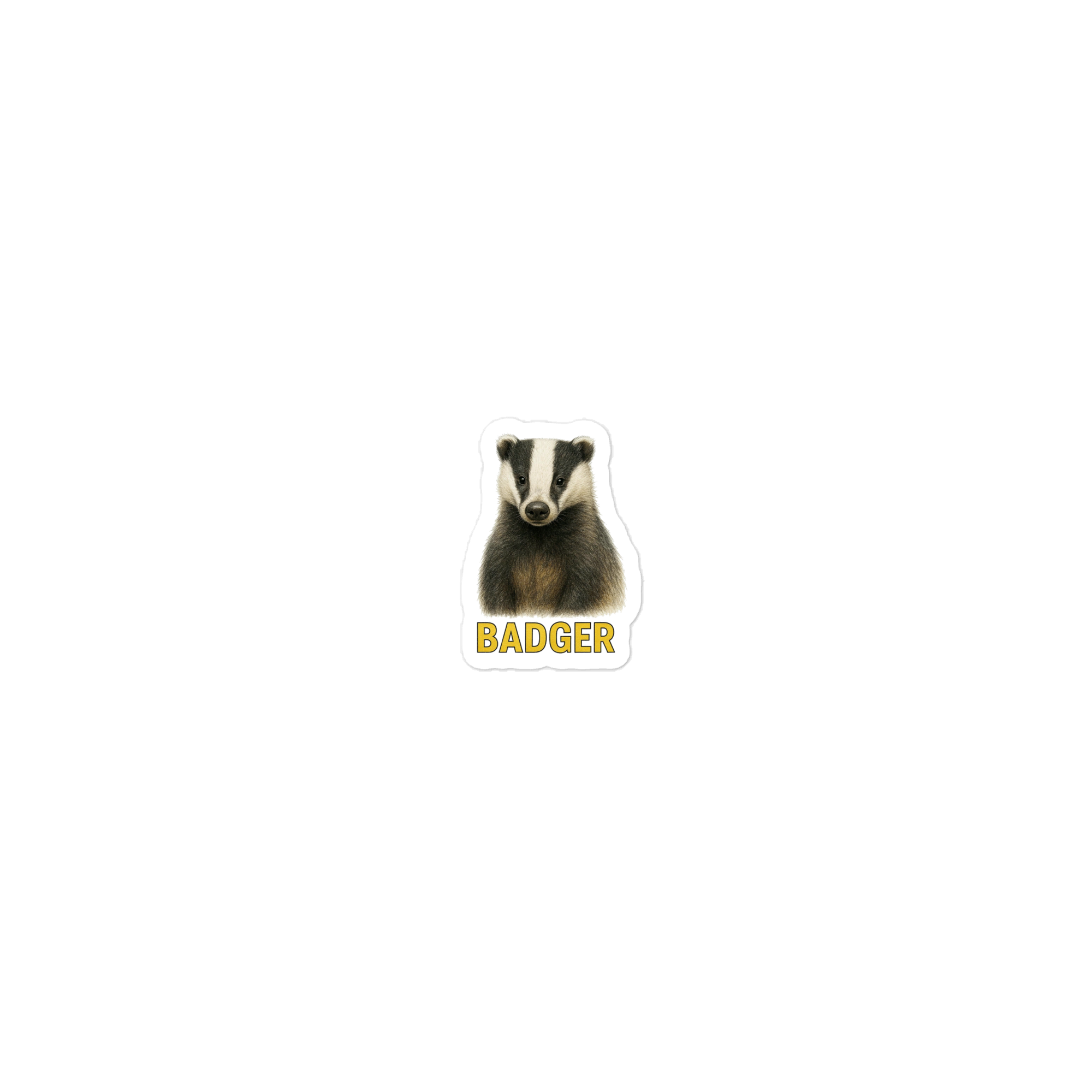Badger Die-cut sticker