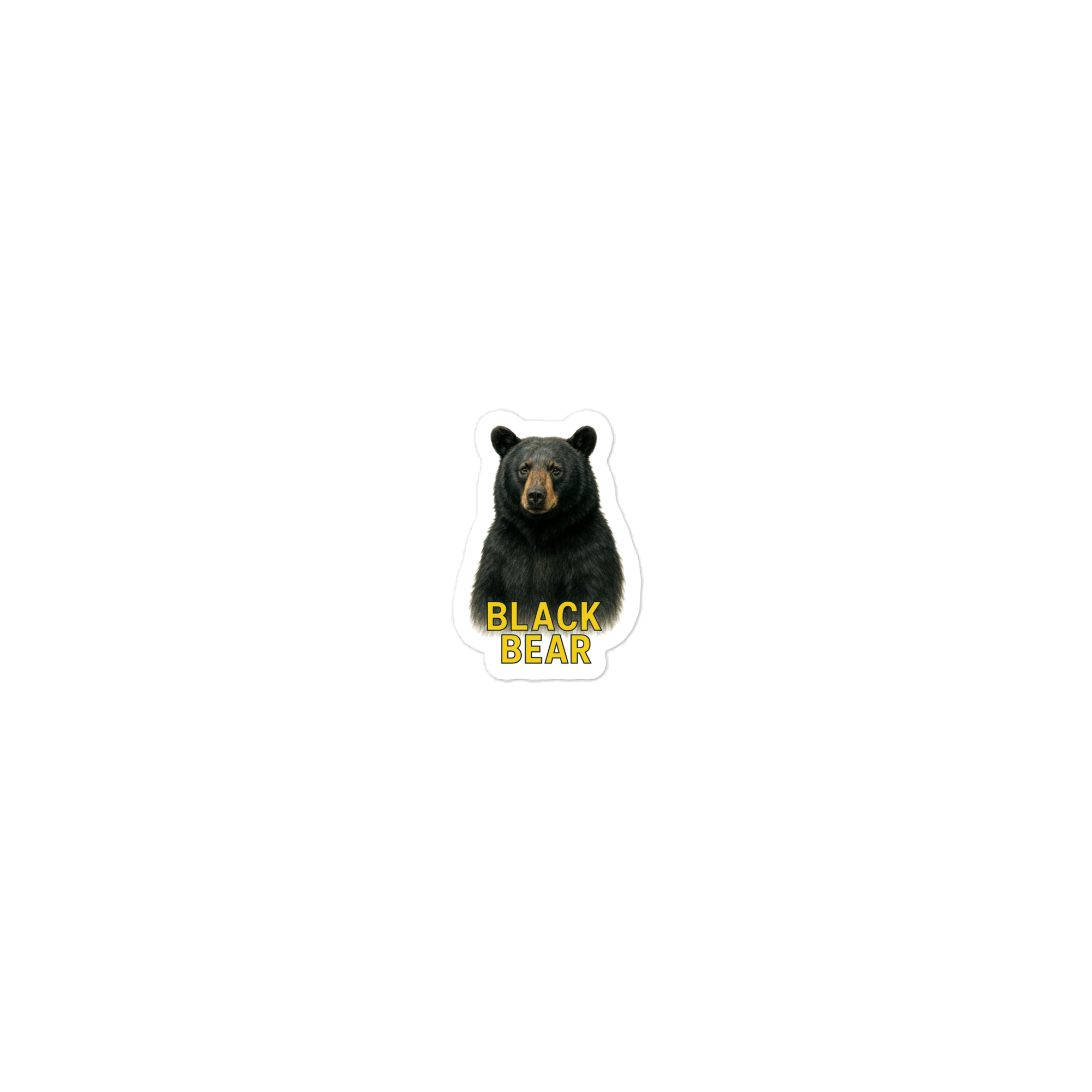 Black Bear Die-cut sticker