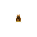 Brown Bear Die-cut sticker