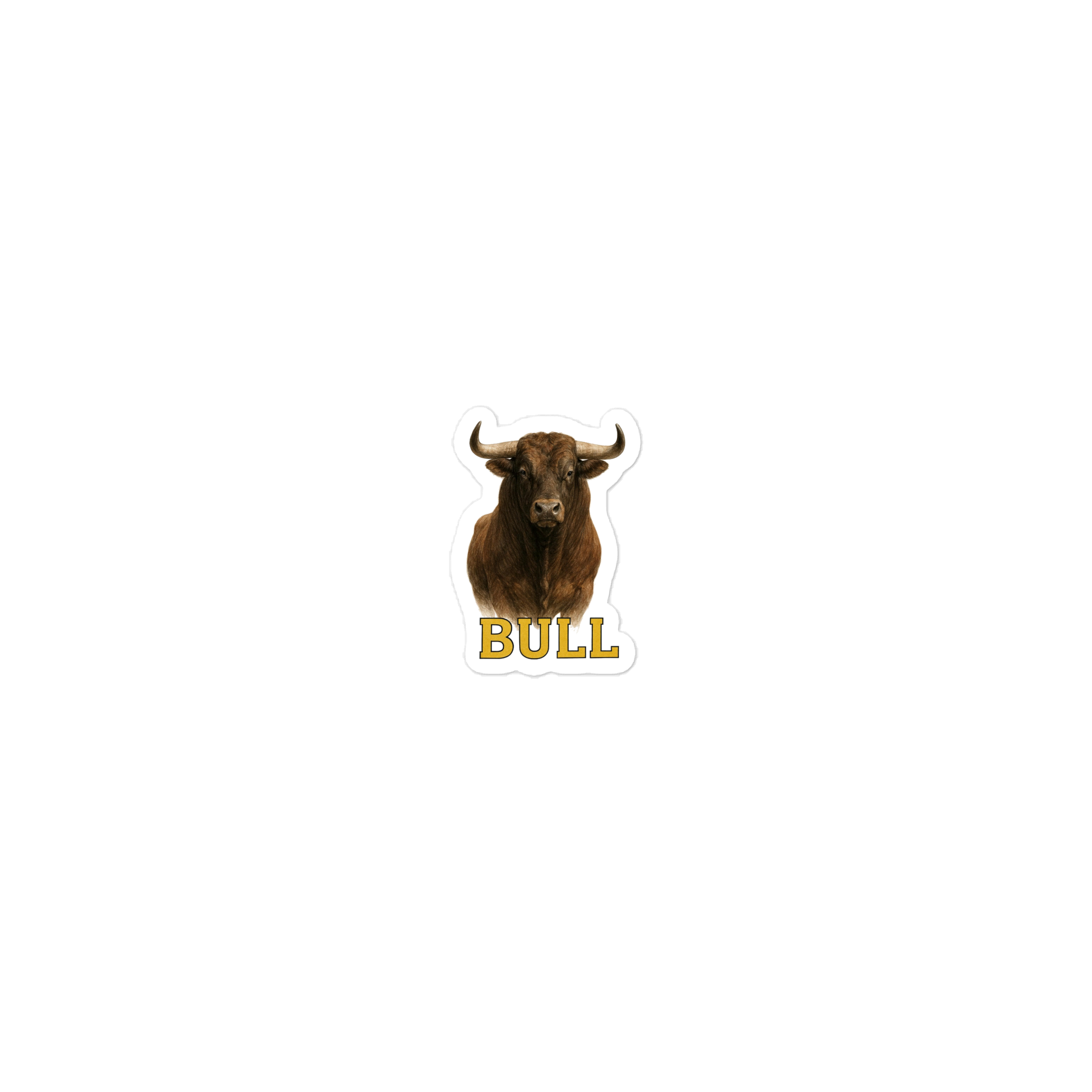 Bull Die-cut sticker