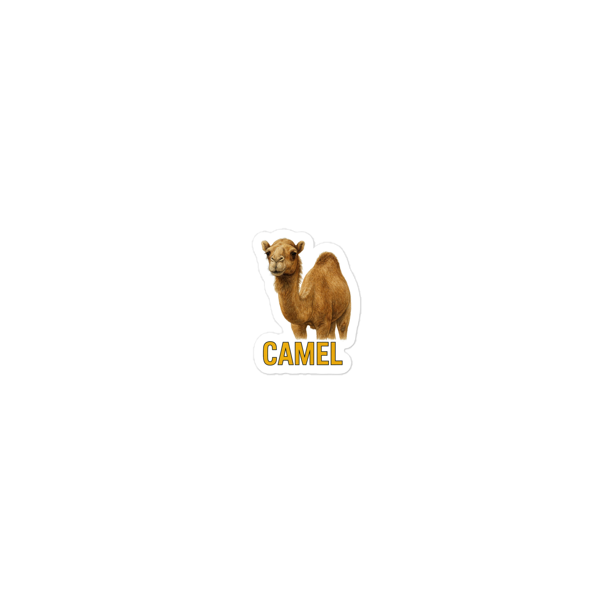 Camel Die-cut sticker