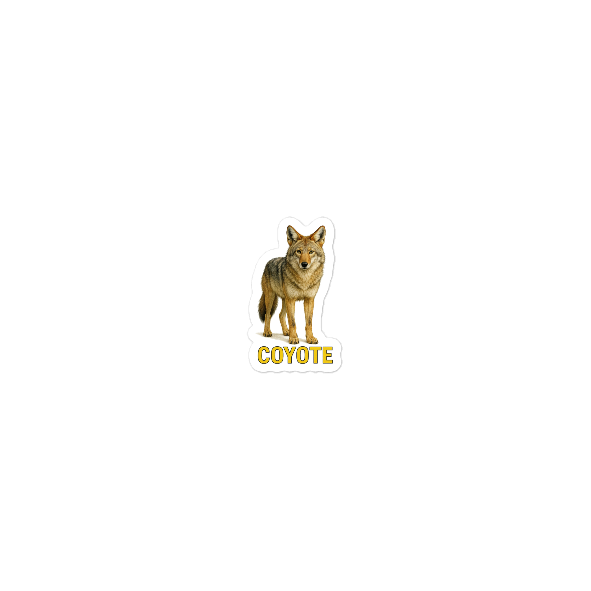 Coyote Die-cut sticker