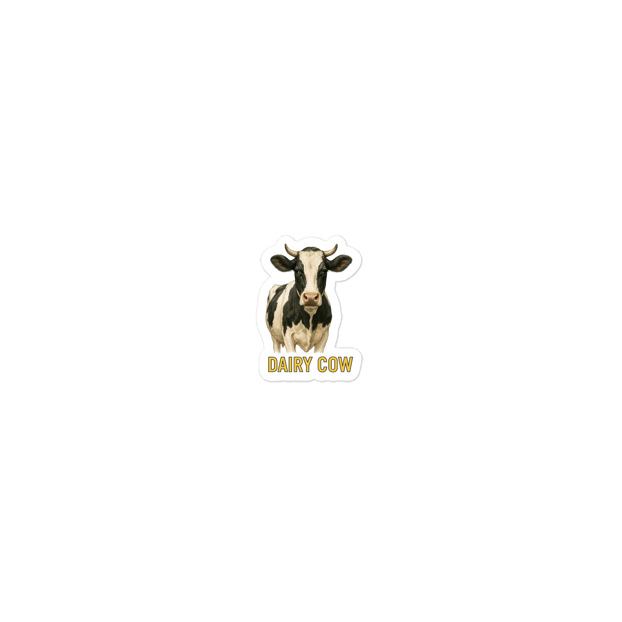 Dairy Cow Die-cut sticker