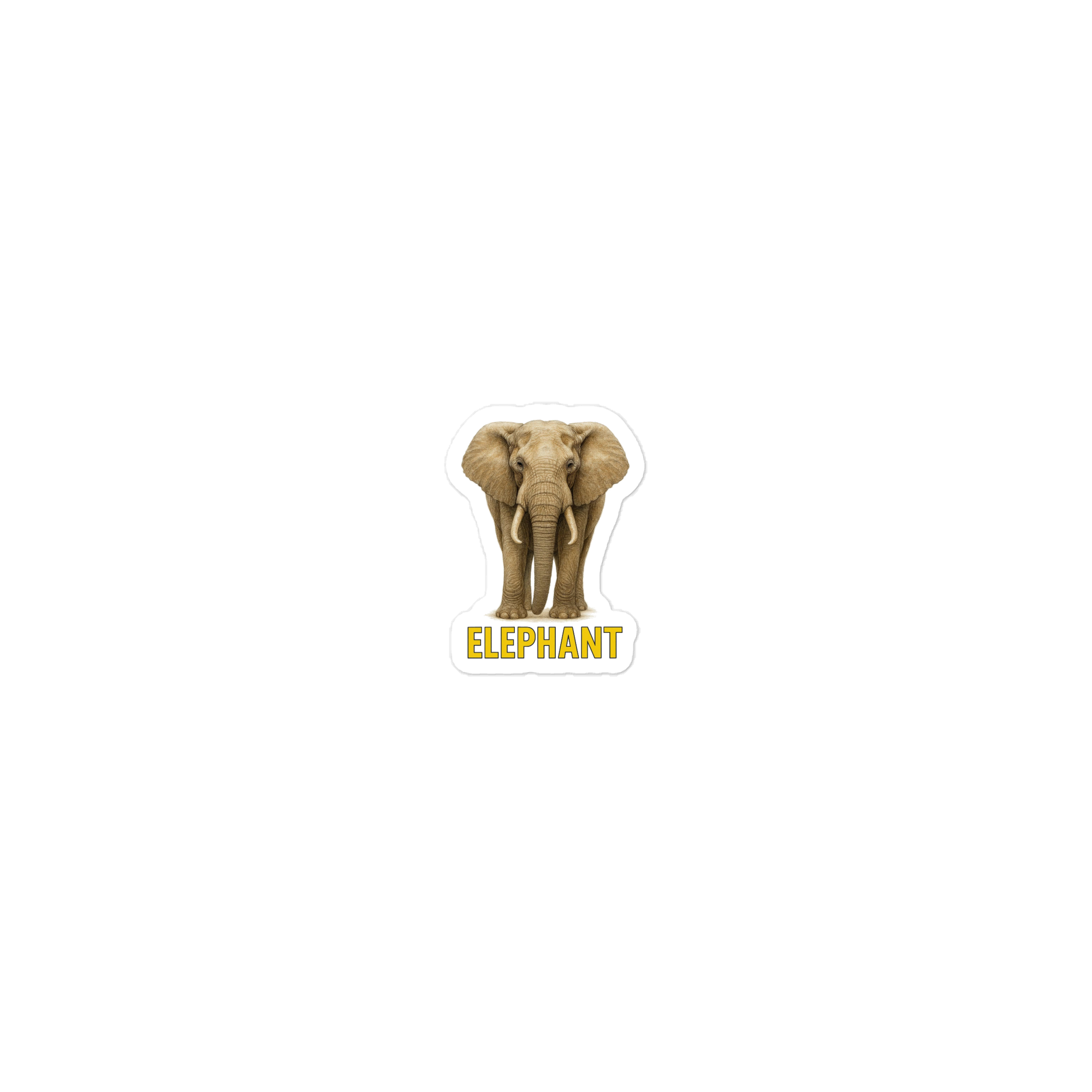 Elephant Die-cut sticker