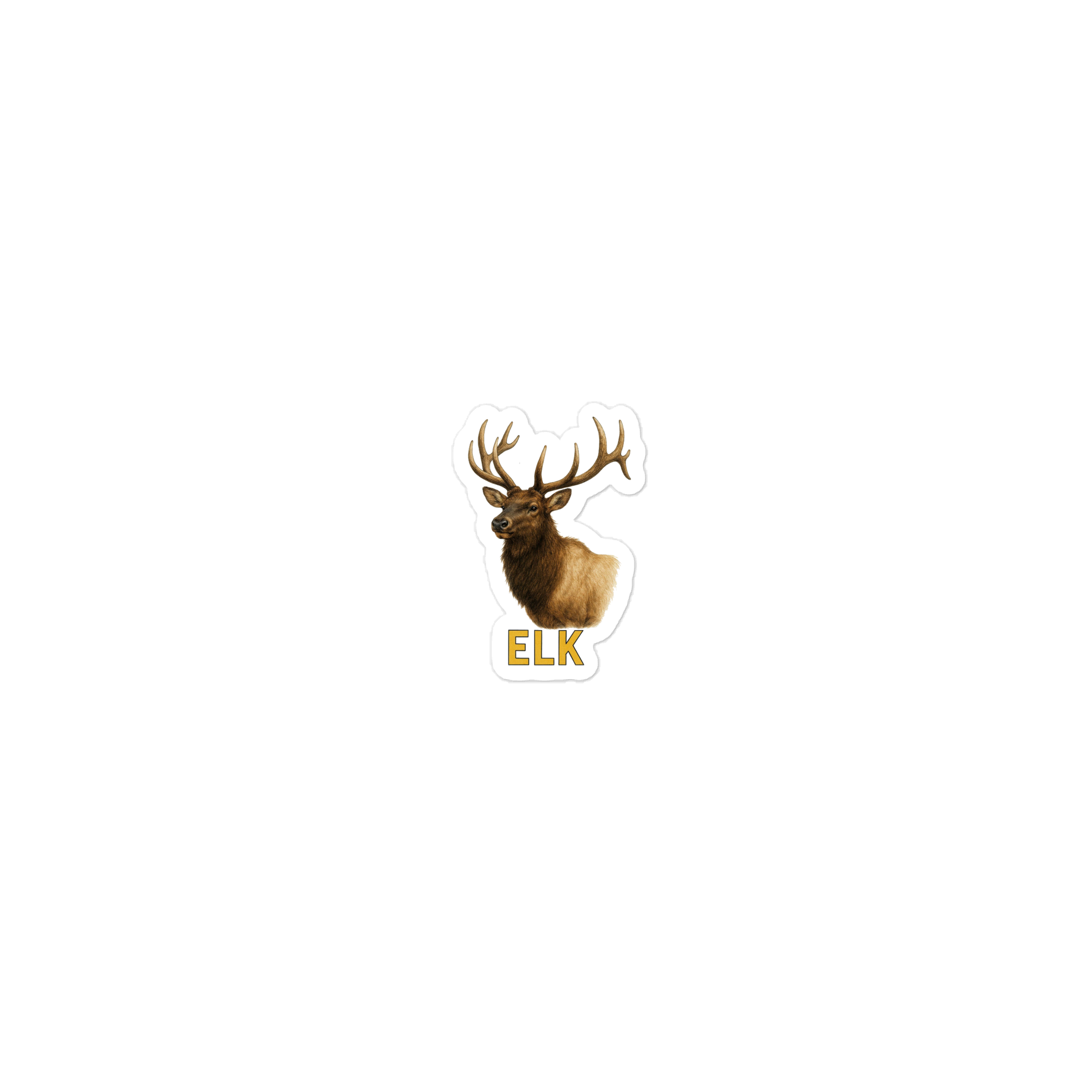 Elk Die-cut sticker