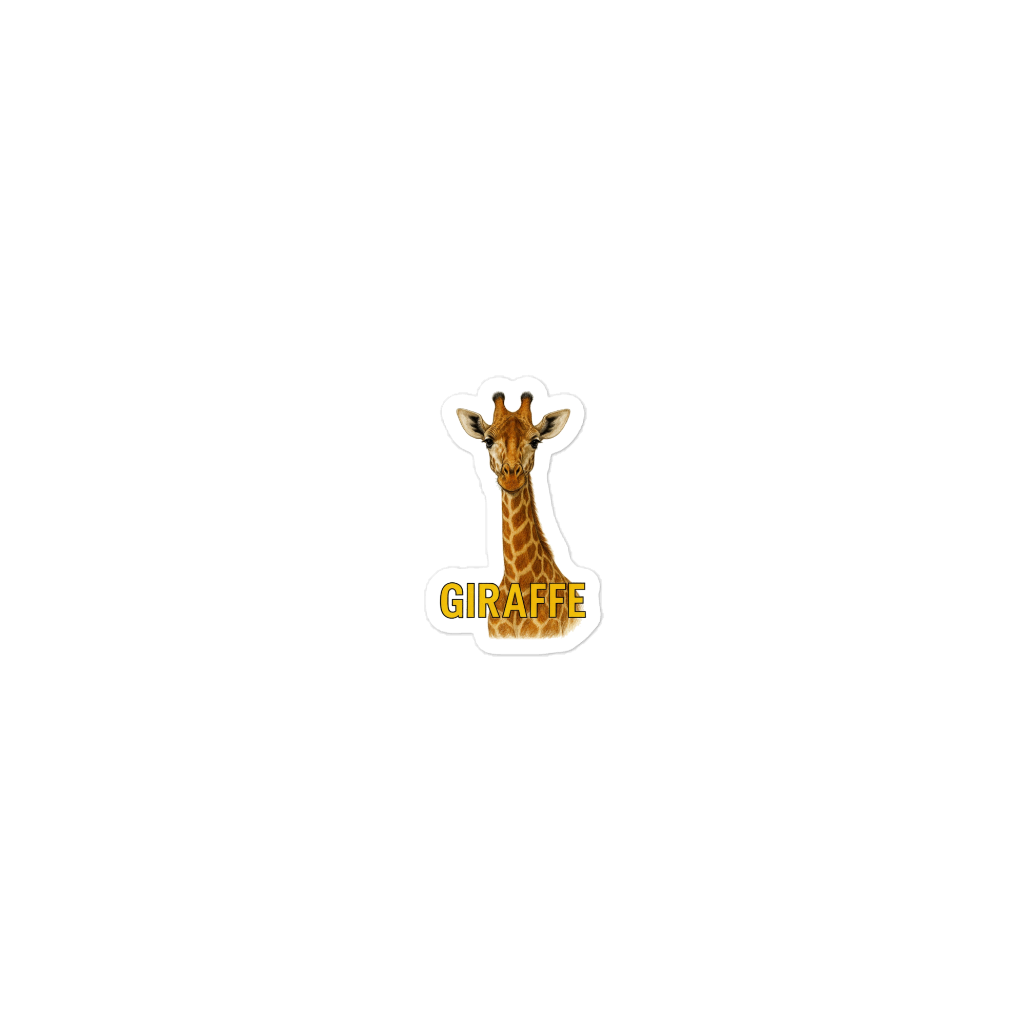 Giraffe Die-cut sticker