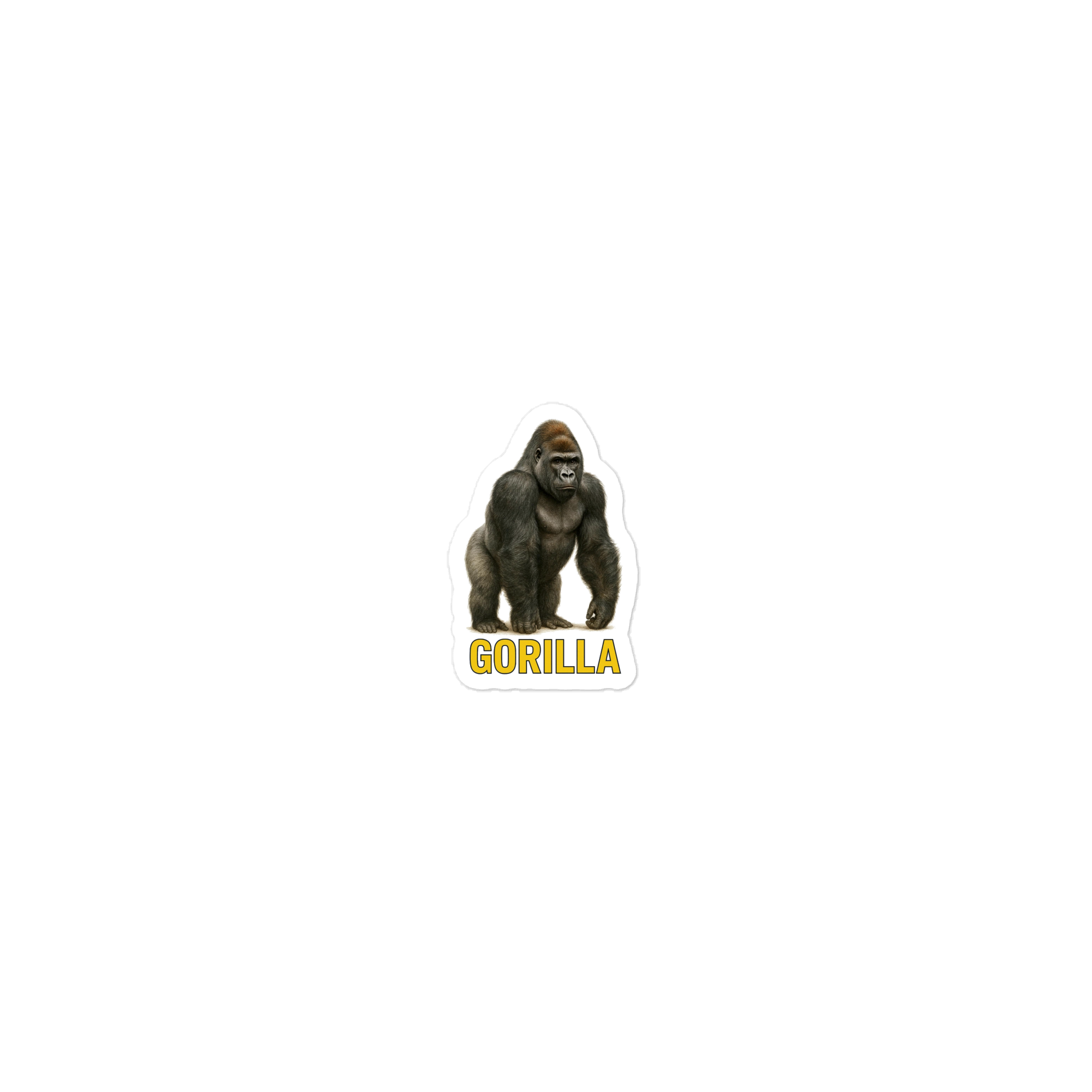 Gorilla Die-cut sticker