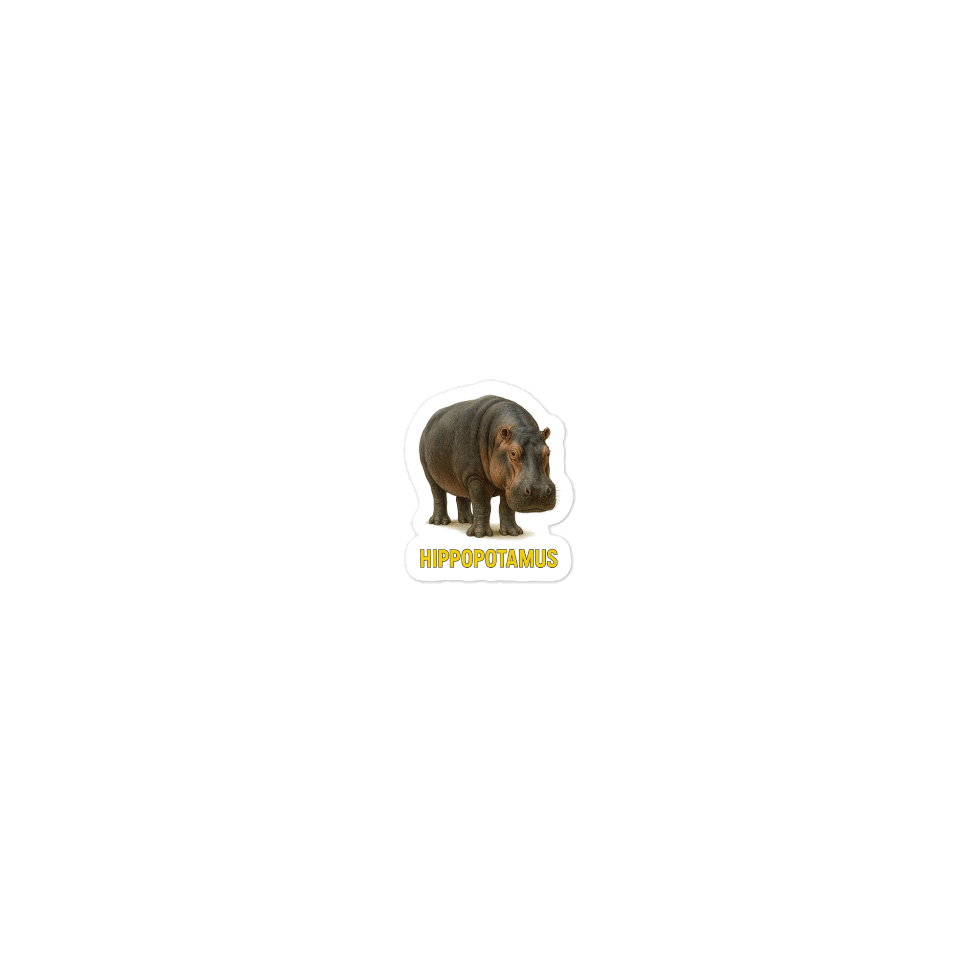 Hippopotamus Die-cut stickers