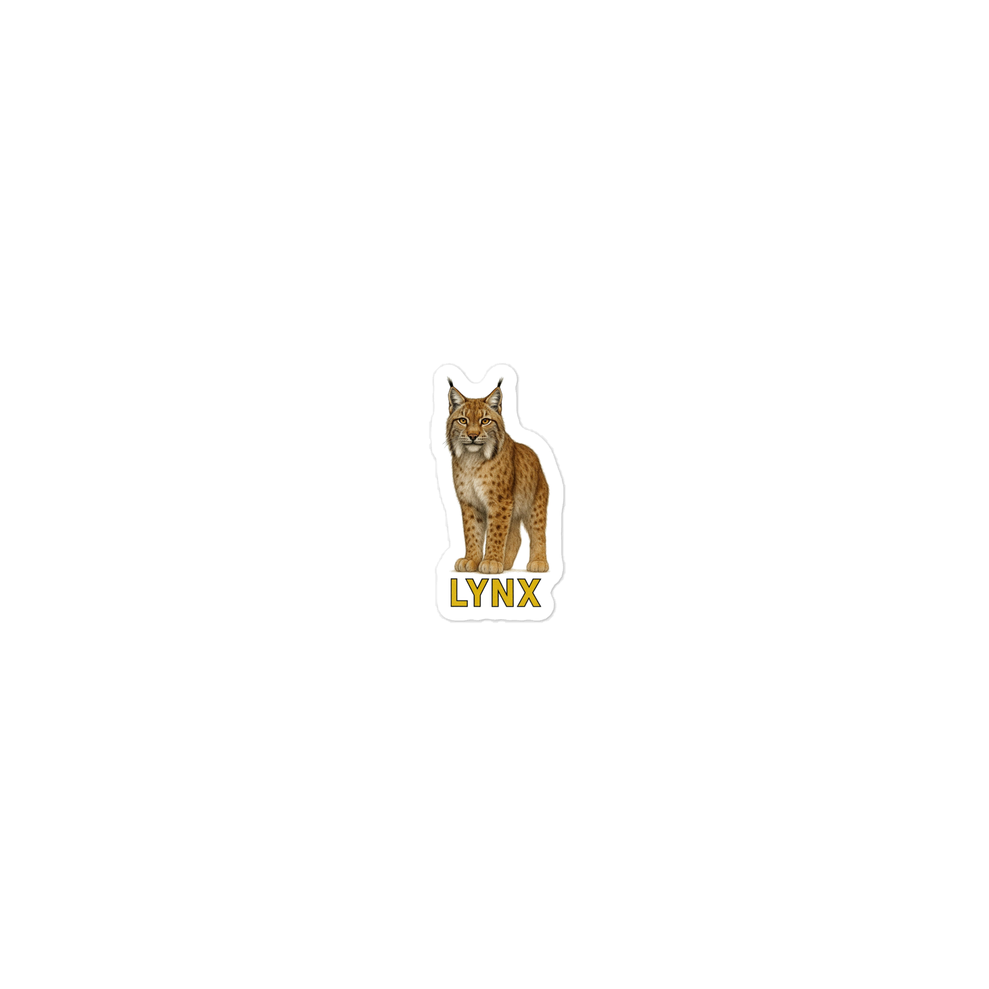 Lynx Die-cut sticker