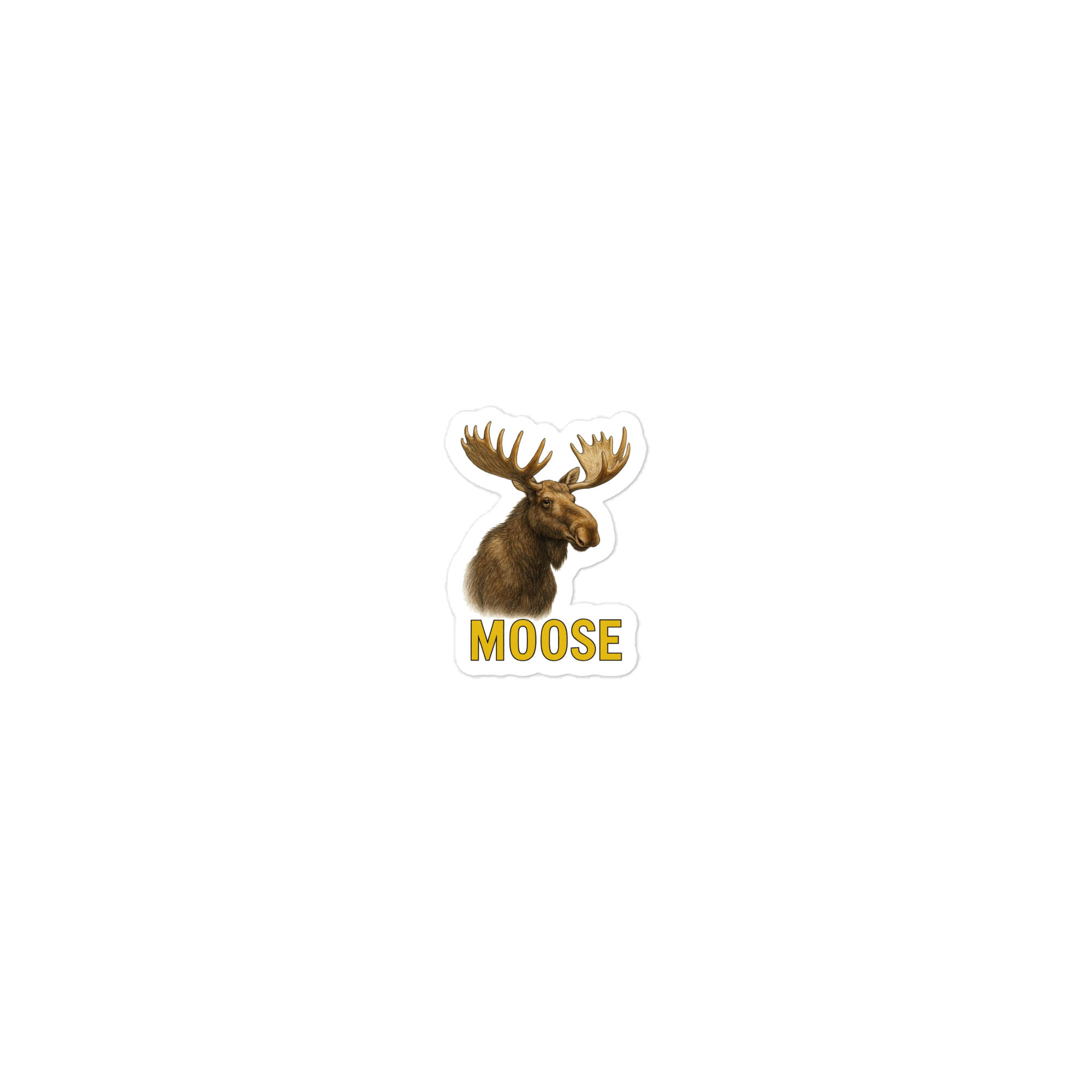 Moose Die-cut sticker