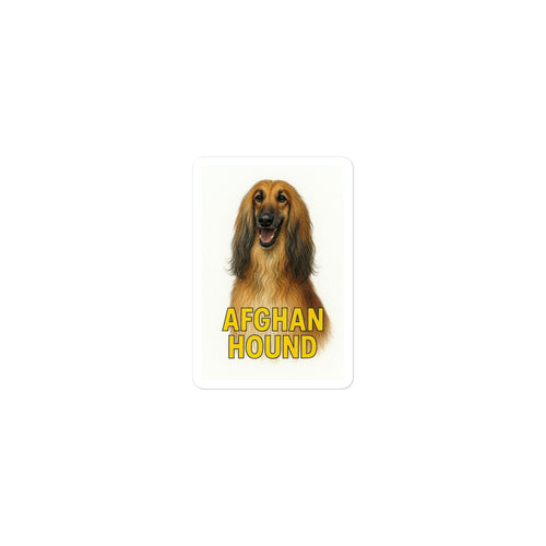 Afghan Hound Die-Cut Sticker