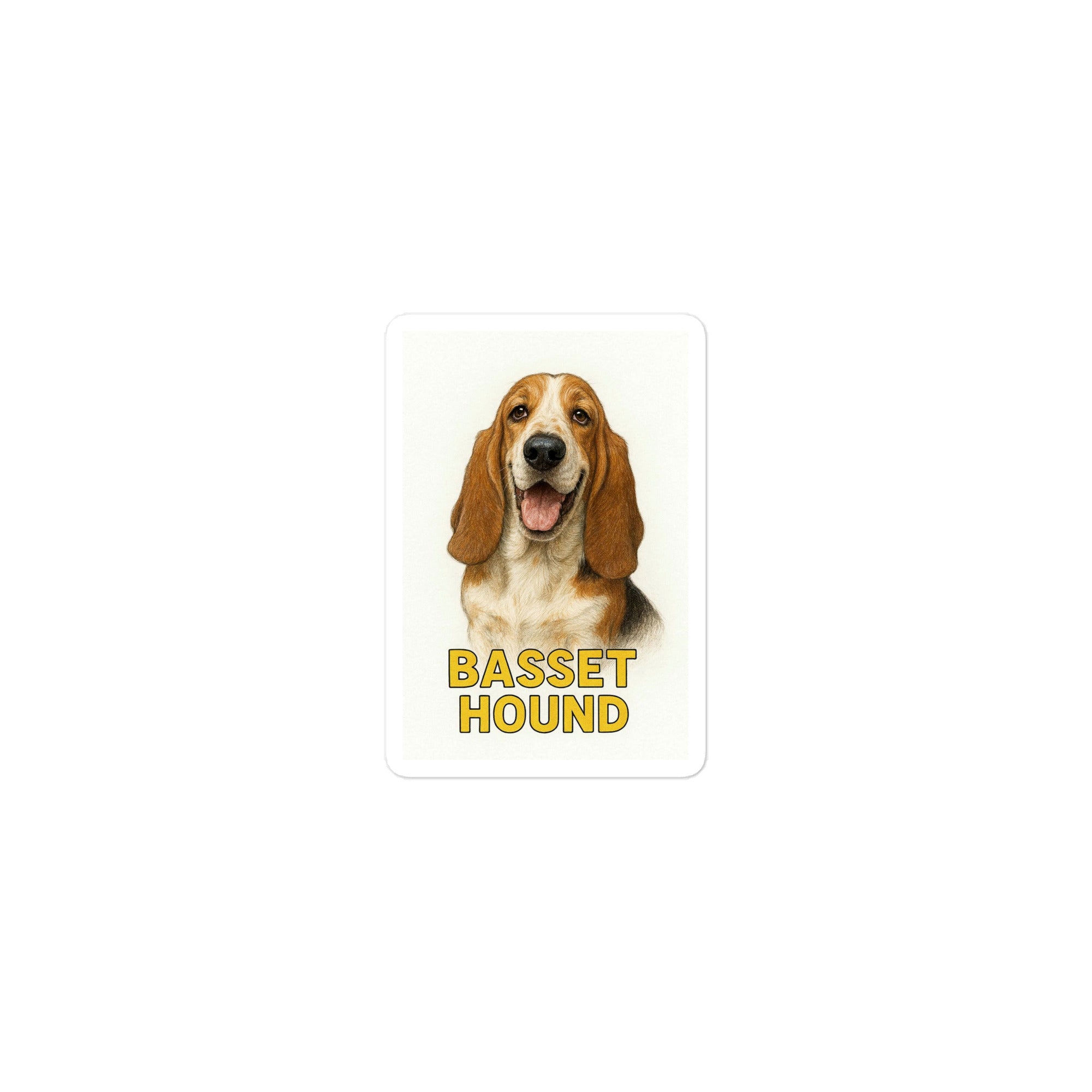 Basset Hound Die-cut sticker