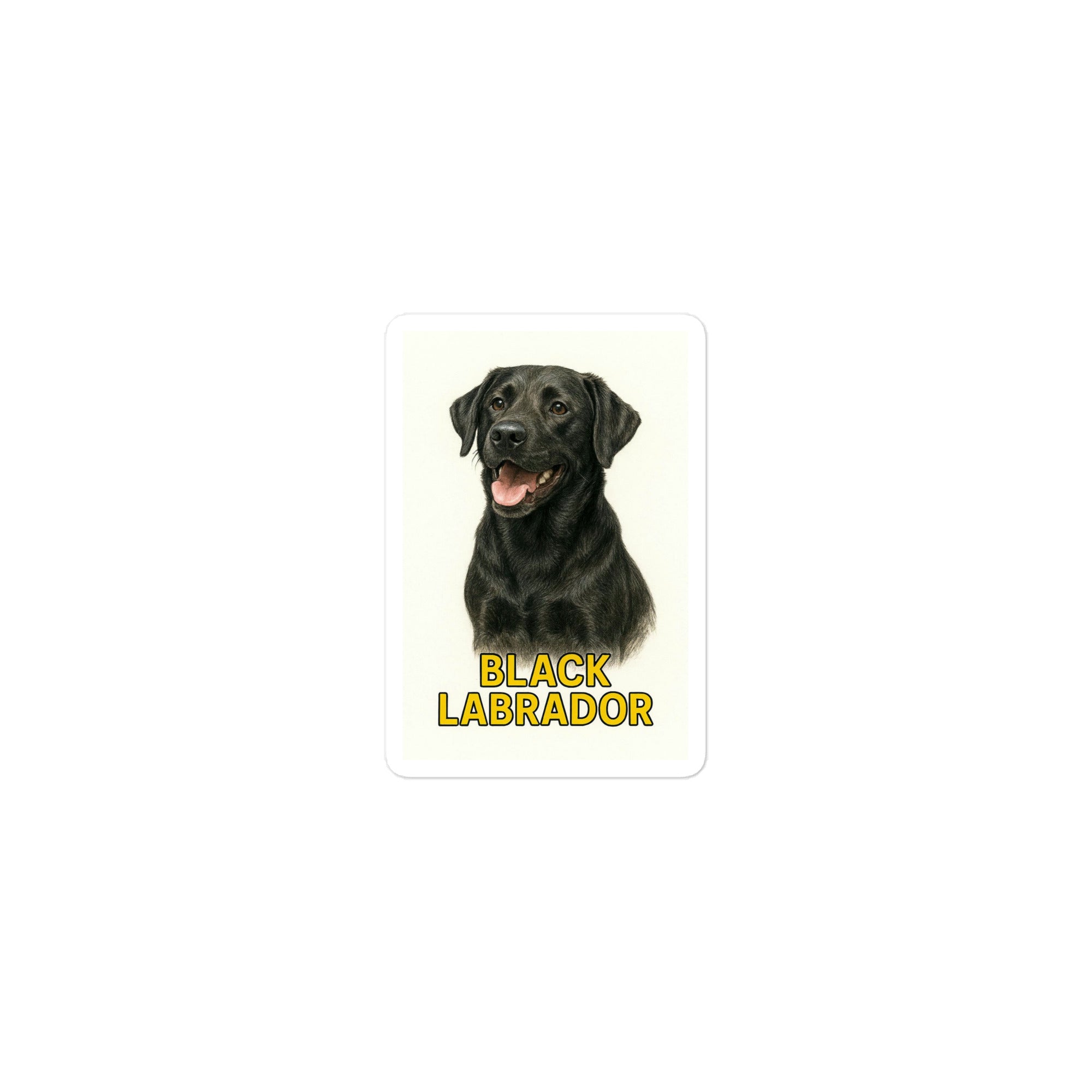 Black Labrador Die-cut sticker
