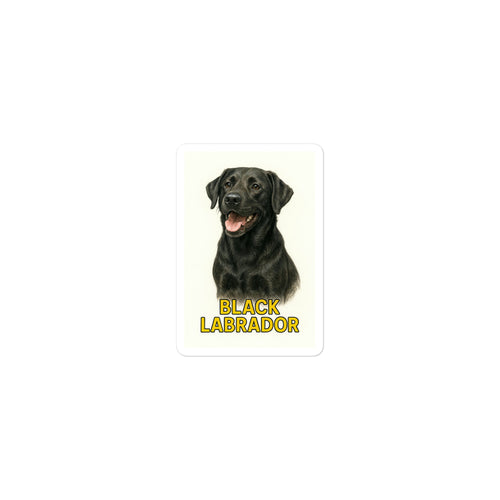 Black Labrador Die-cut sticker
