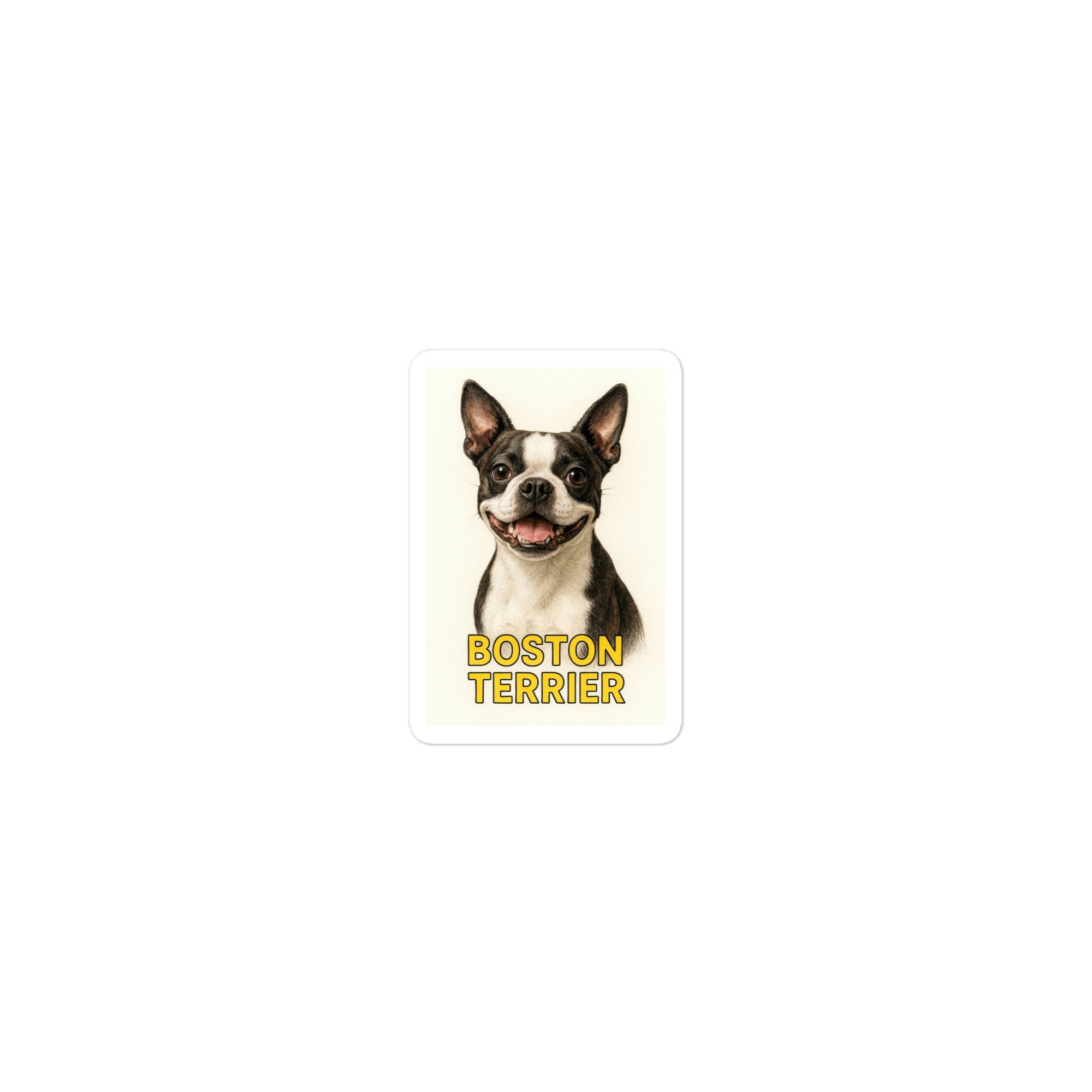 Boston Terrier Die-cut sticker