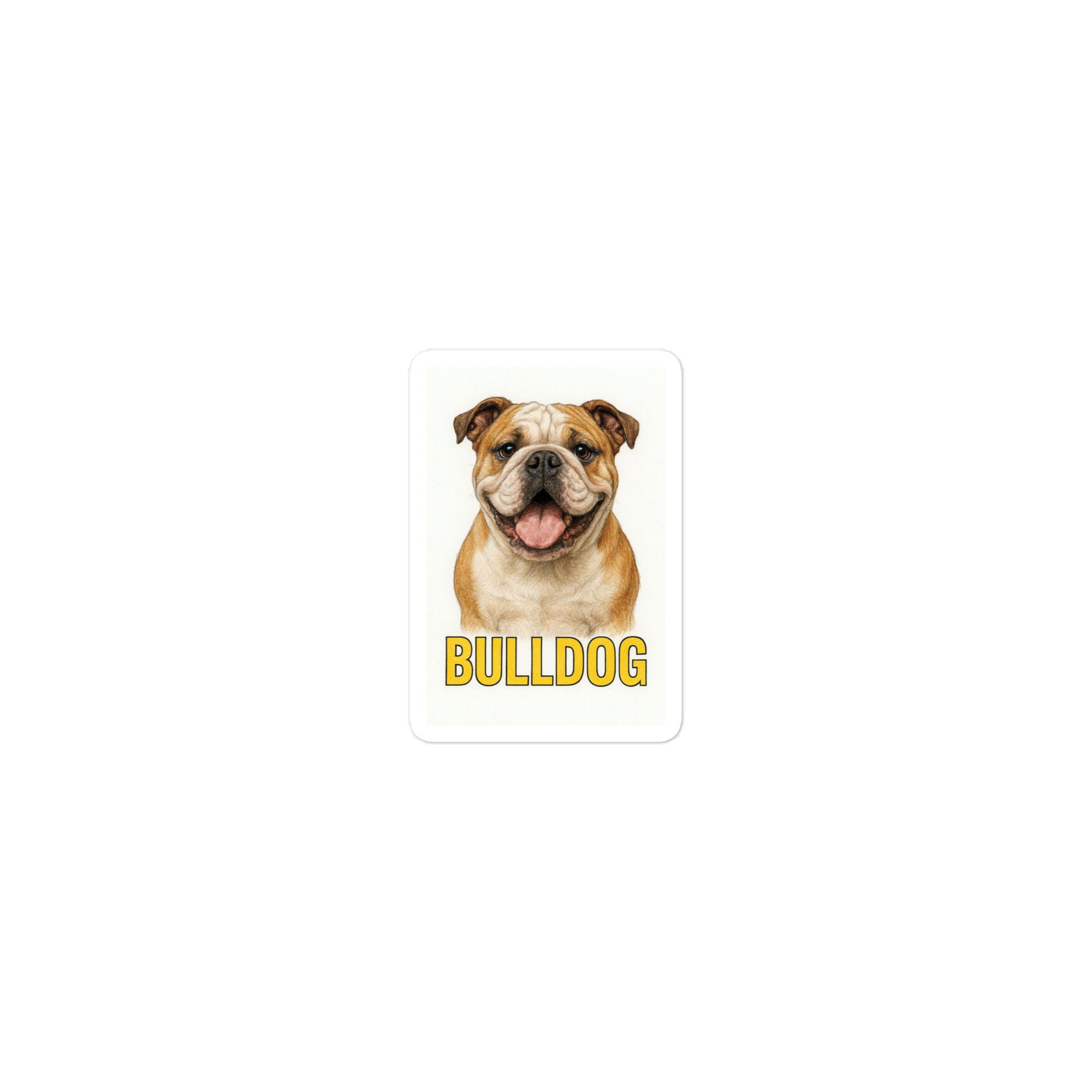 Bulldog Die-cut sticker