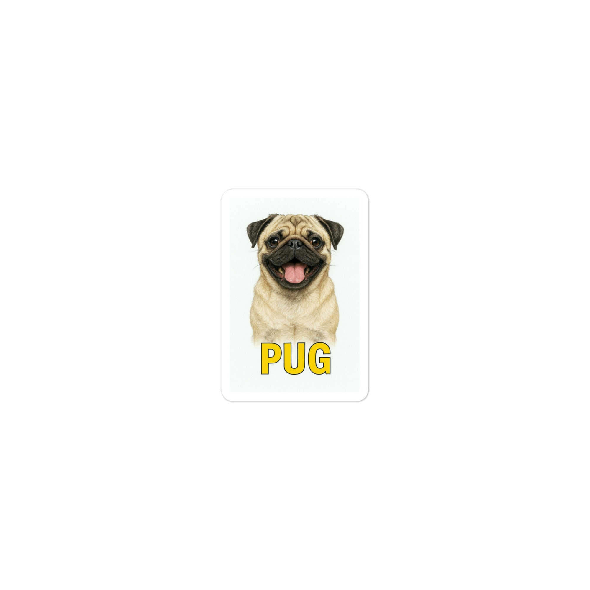 Pug Die-cut sticker