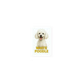 White Poodle Die-cut sticker