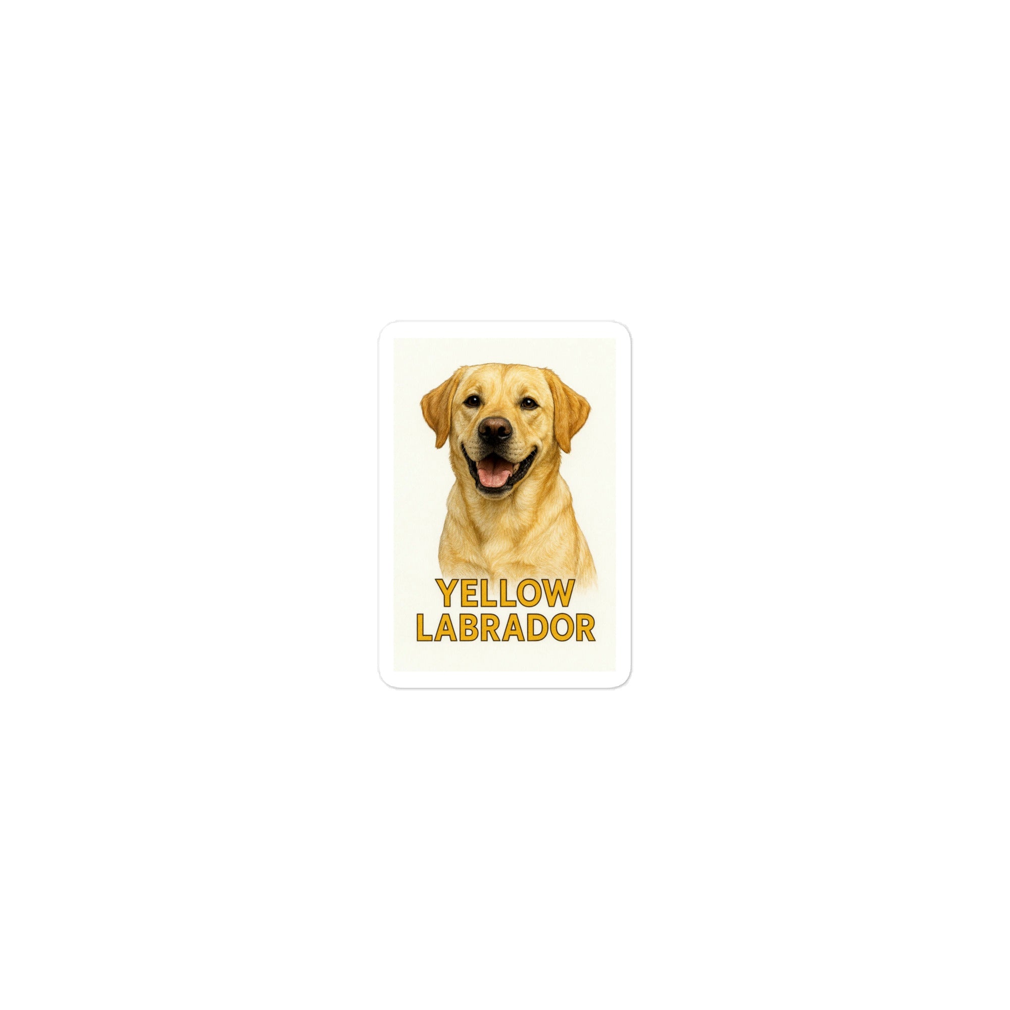 Yellow Labrador Die-cut sticker