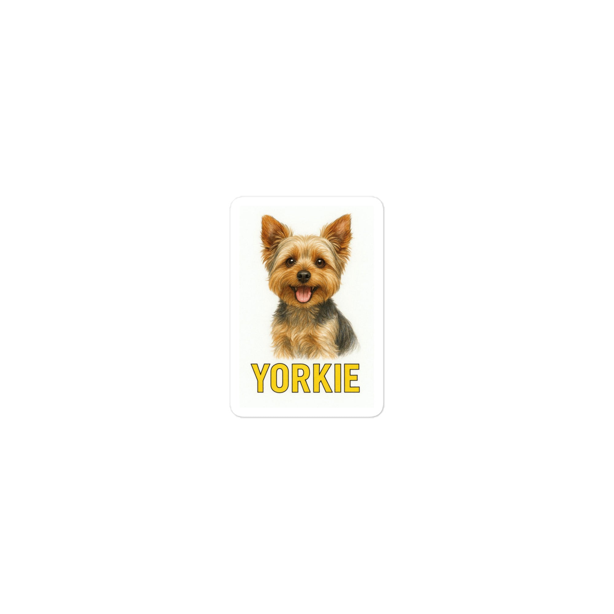 Yorkie Die-cut sticker