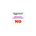 "NO" Die-cut sticker
