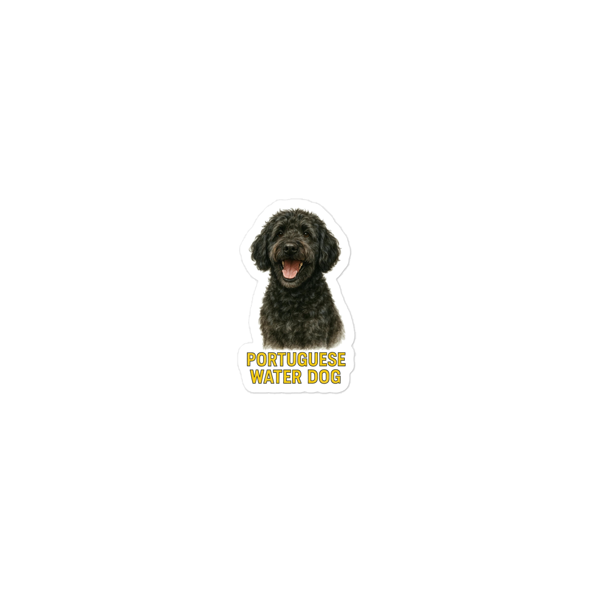 Portuguese Water Dog Die-cut Sticker