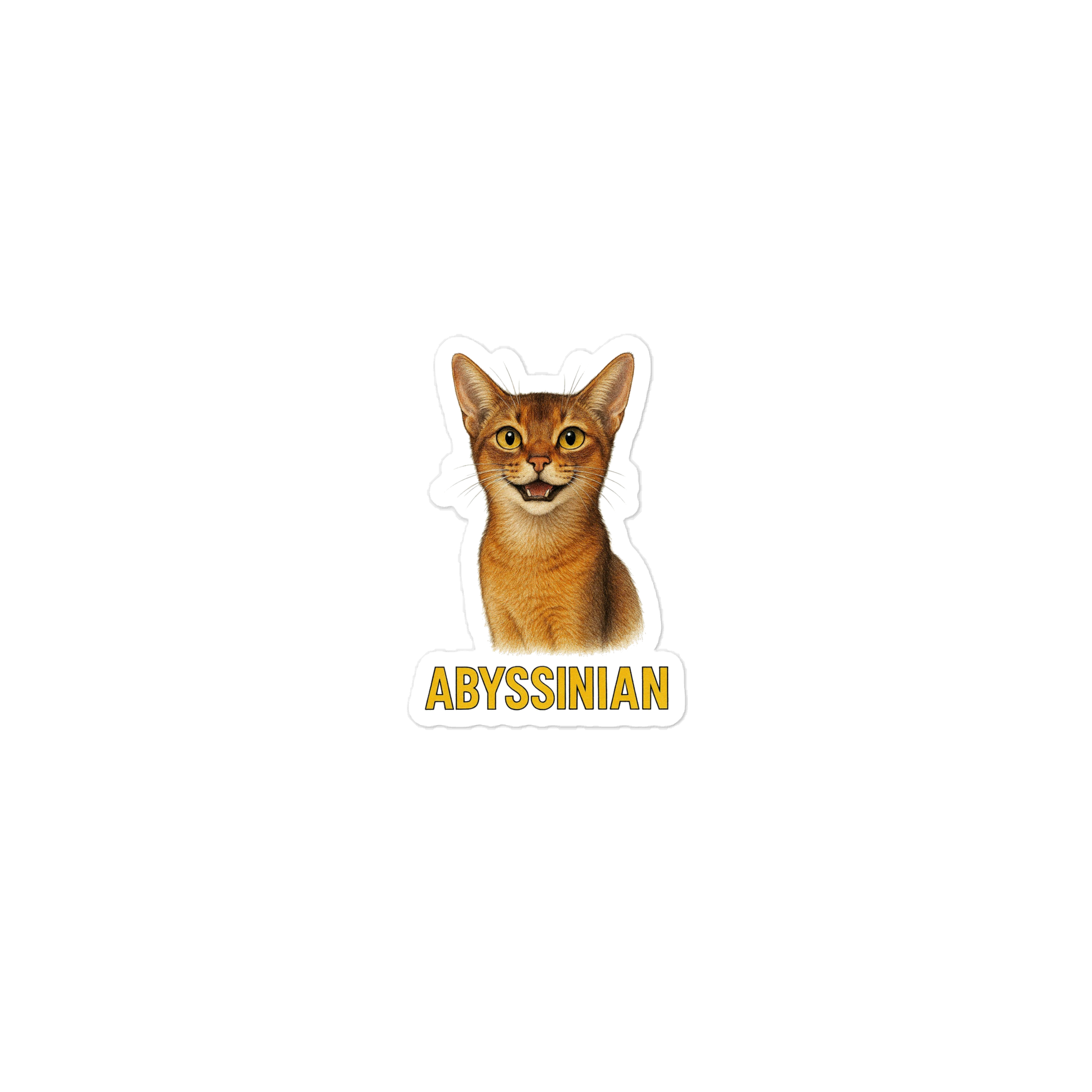 Abyssinian Cat Sticker