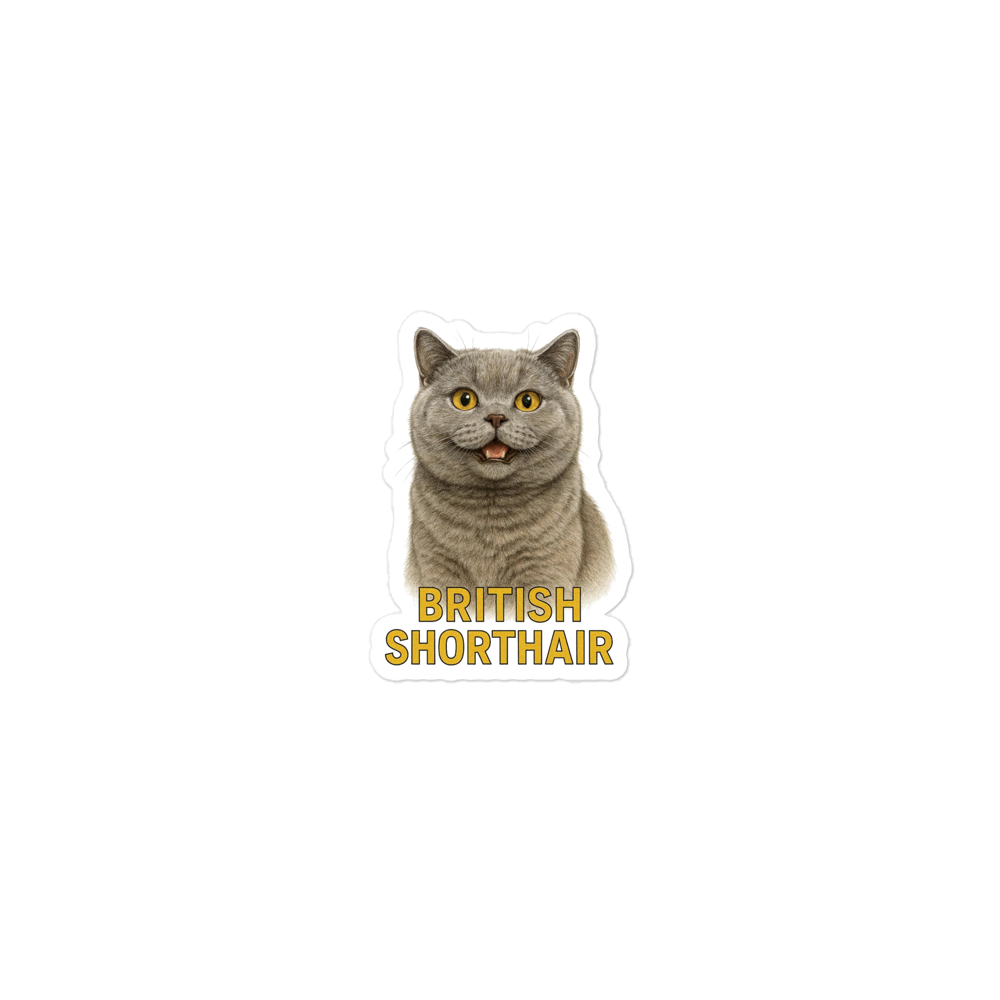 British Short Hair Cat Sticker
