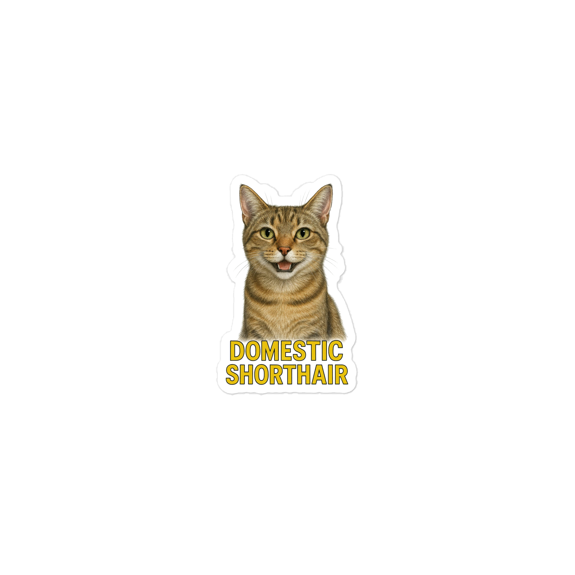 Domestic Shorthair Cat Sticker