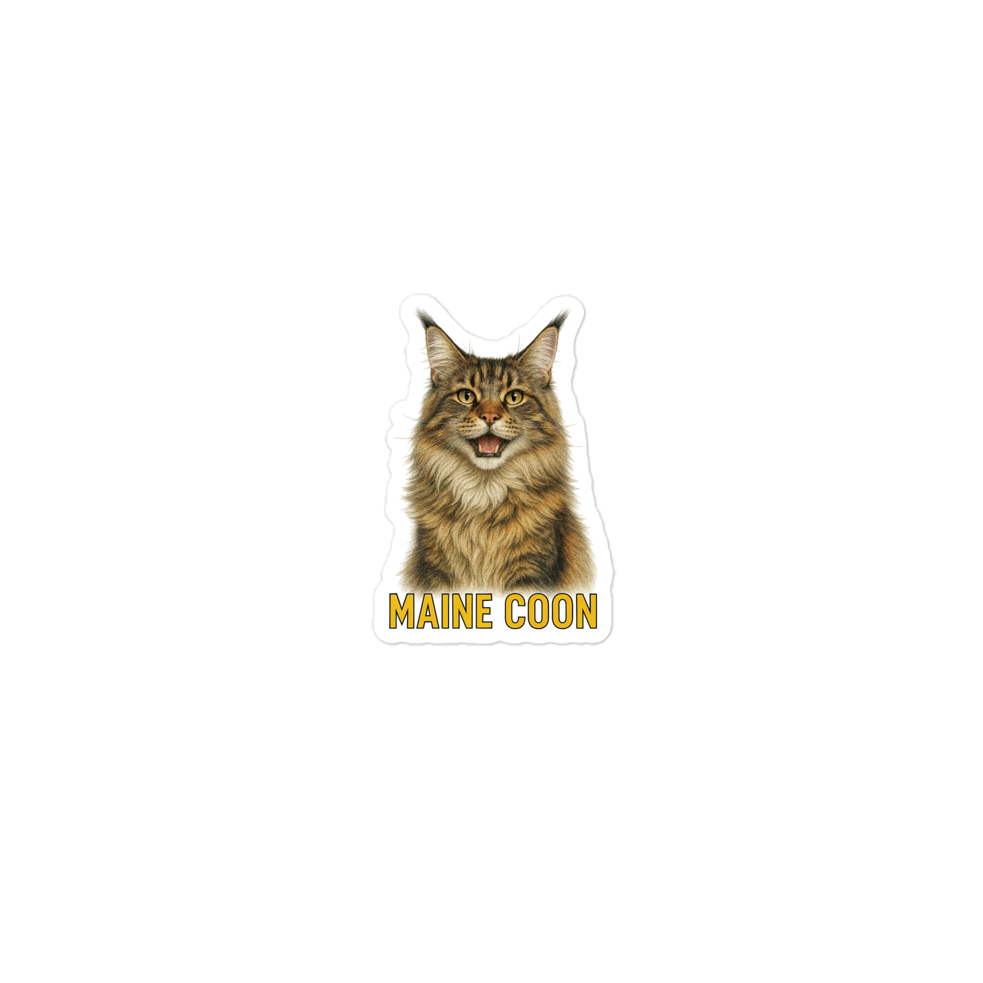 Maine Coon Cat Sticker