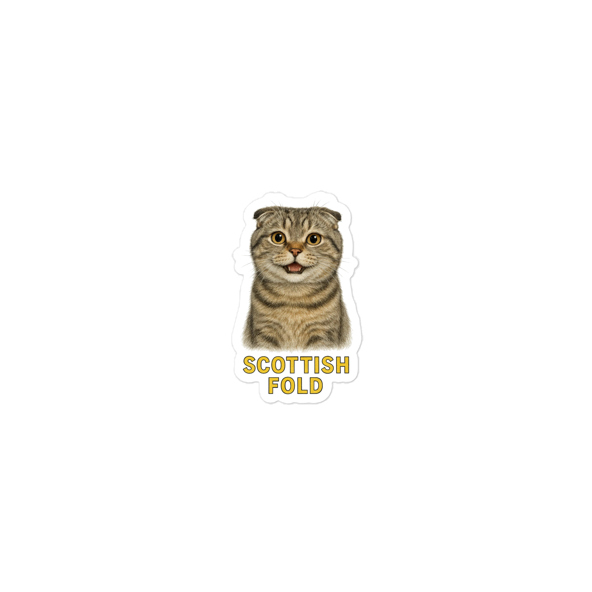Scottish Fold Cat Sticker