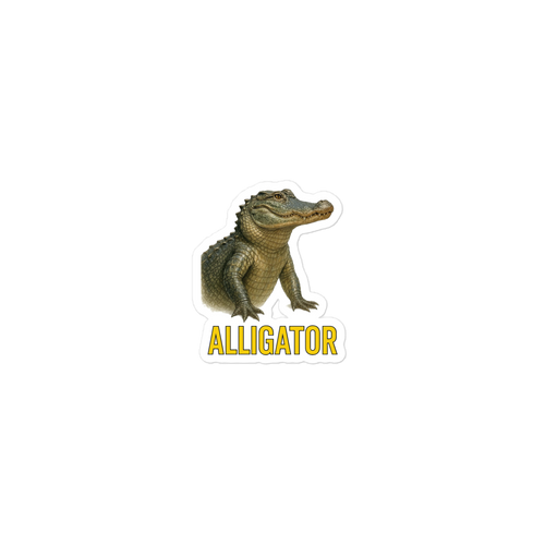 Alligator Die-cut sticker