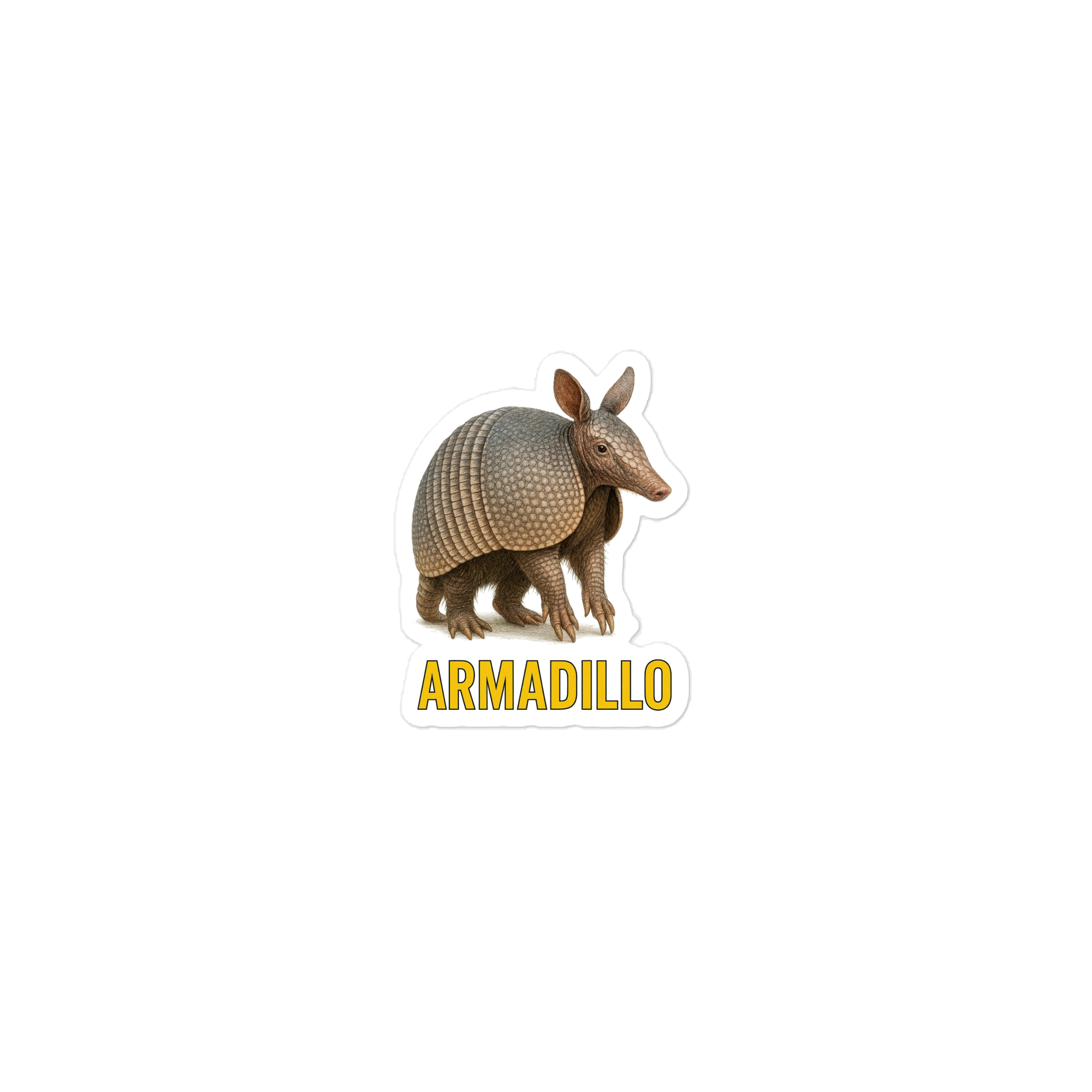Armadillo Die-cut sticker