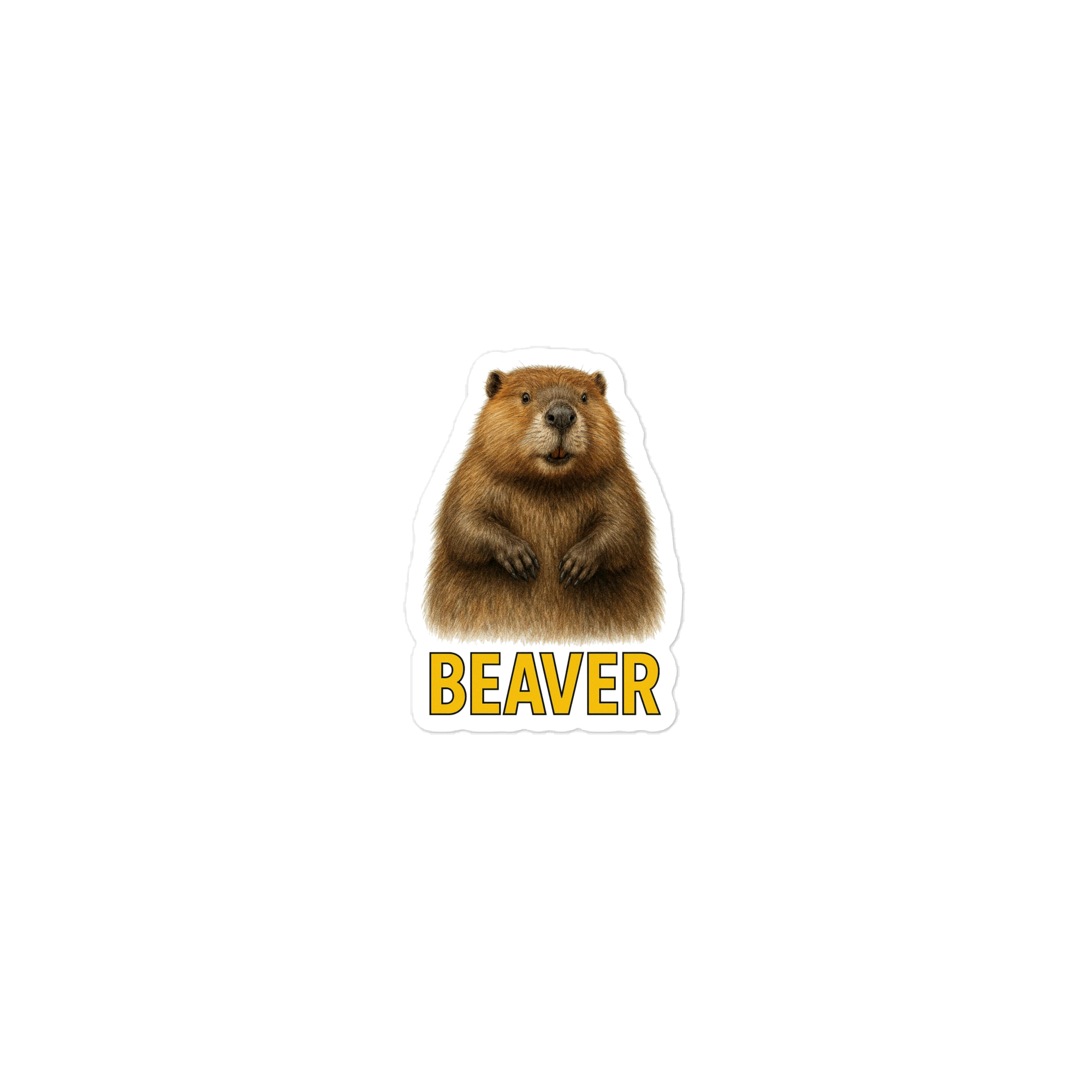 Beaver Die-cut sticker