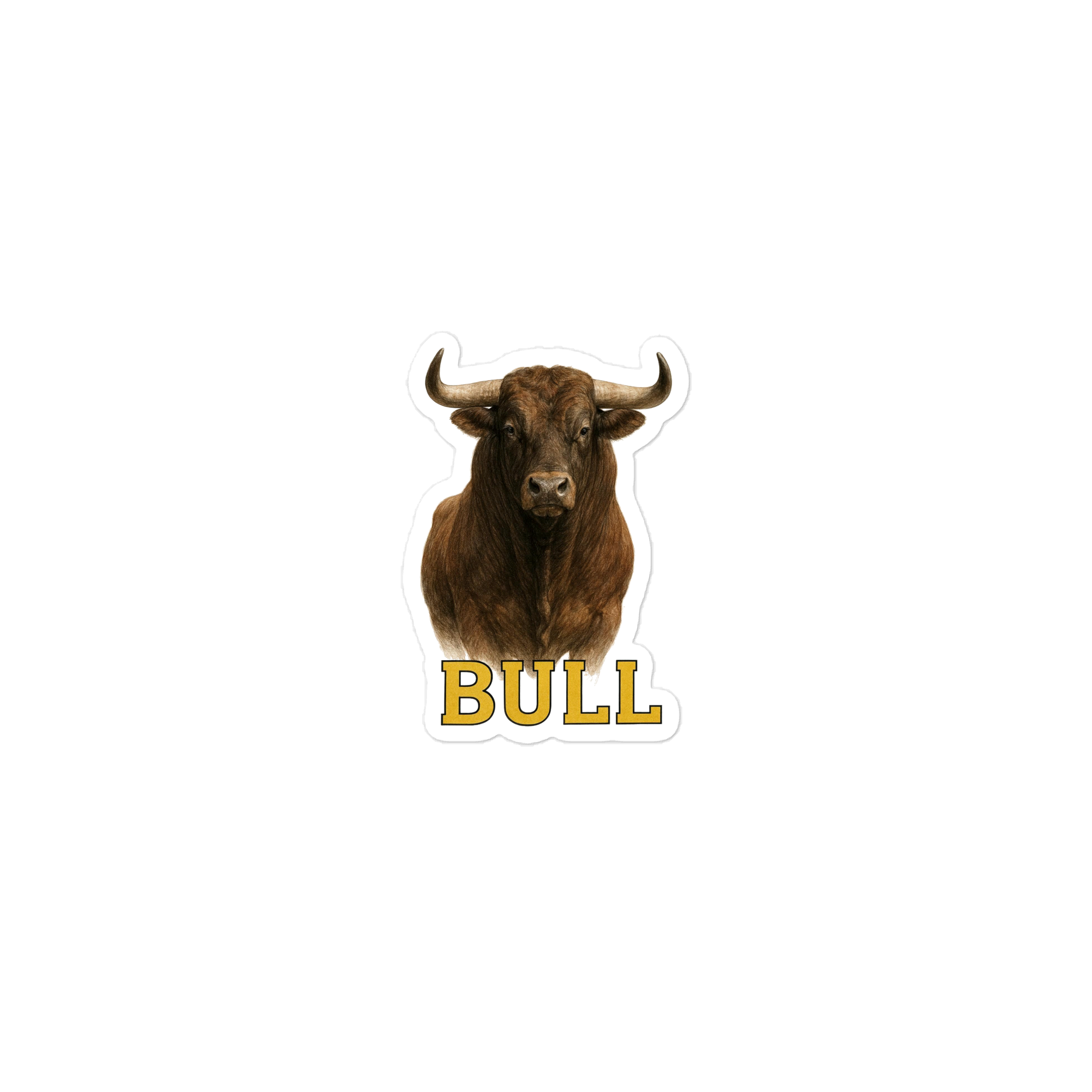 Bull Die-cut sticker