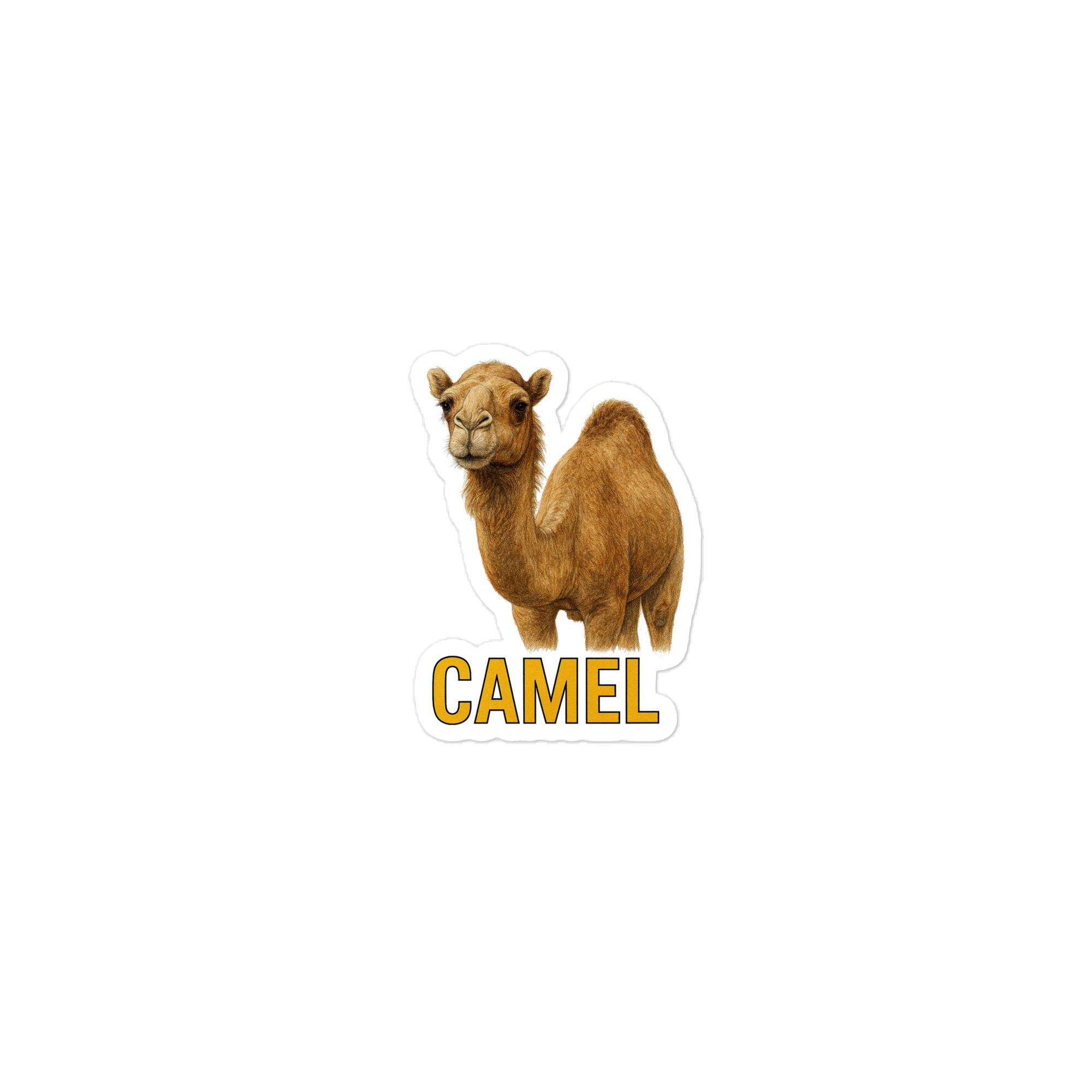 Camel Die-cut sticker