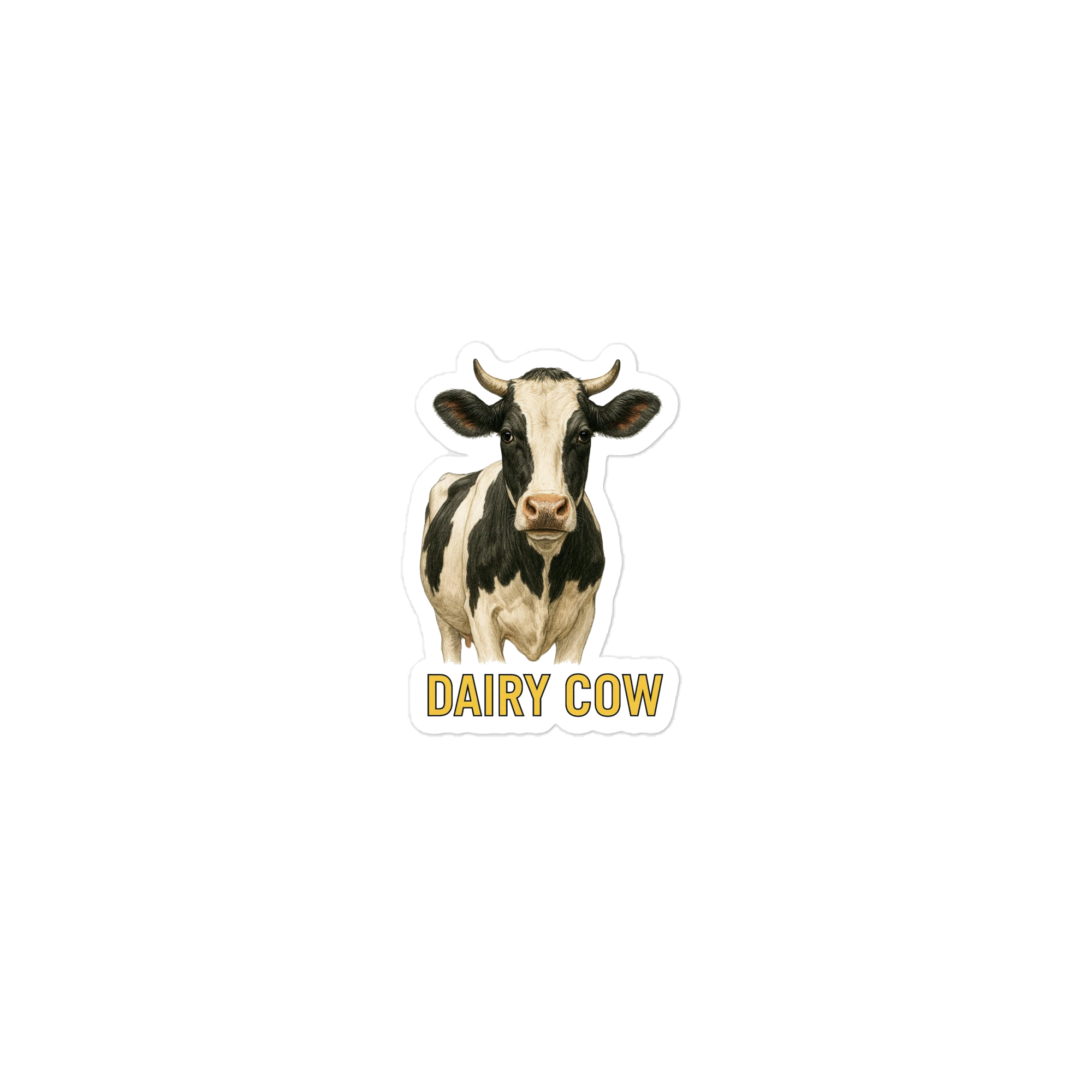 Dairy Cow Die-cut sticker