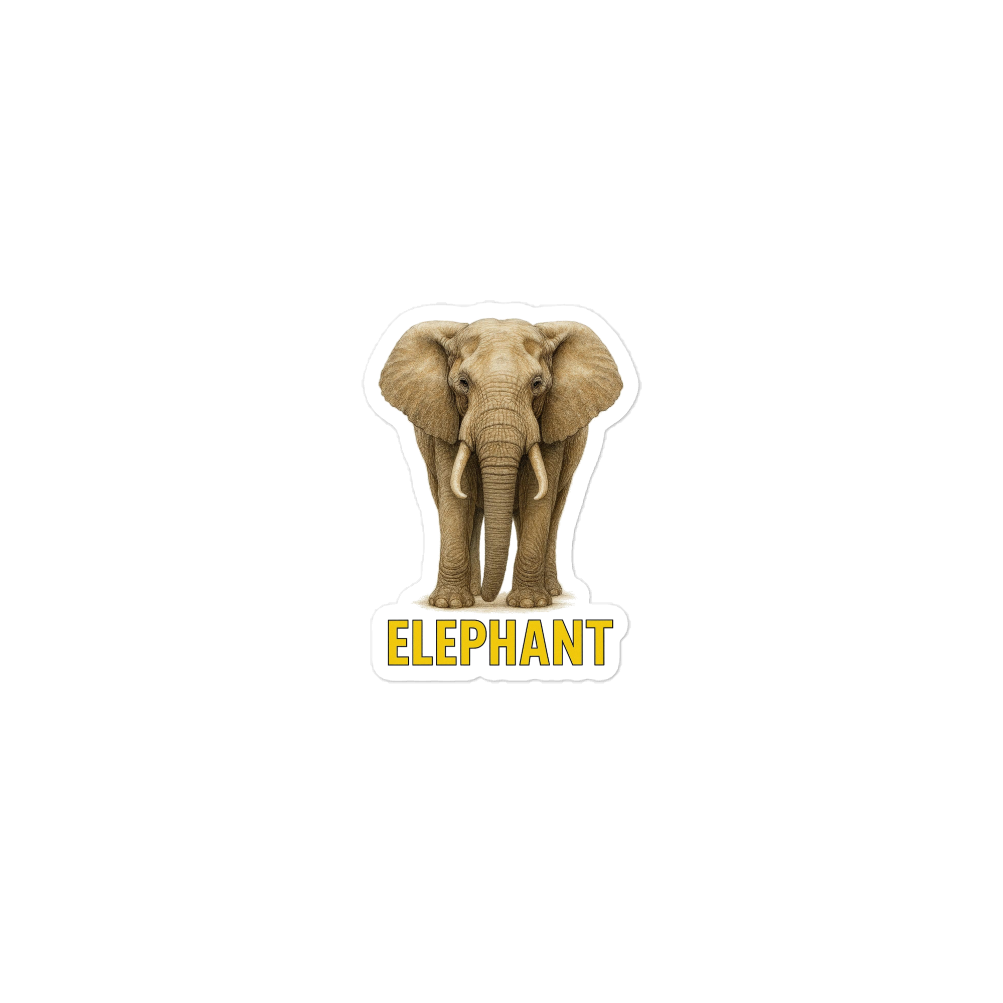 Elephant Die-cut sticker